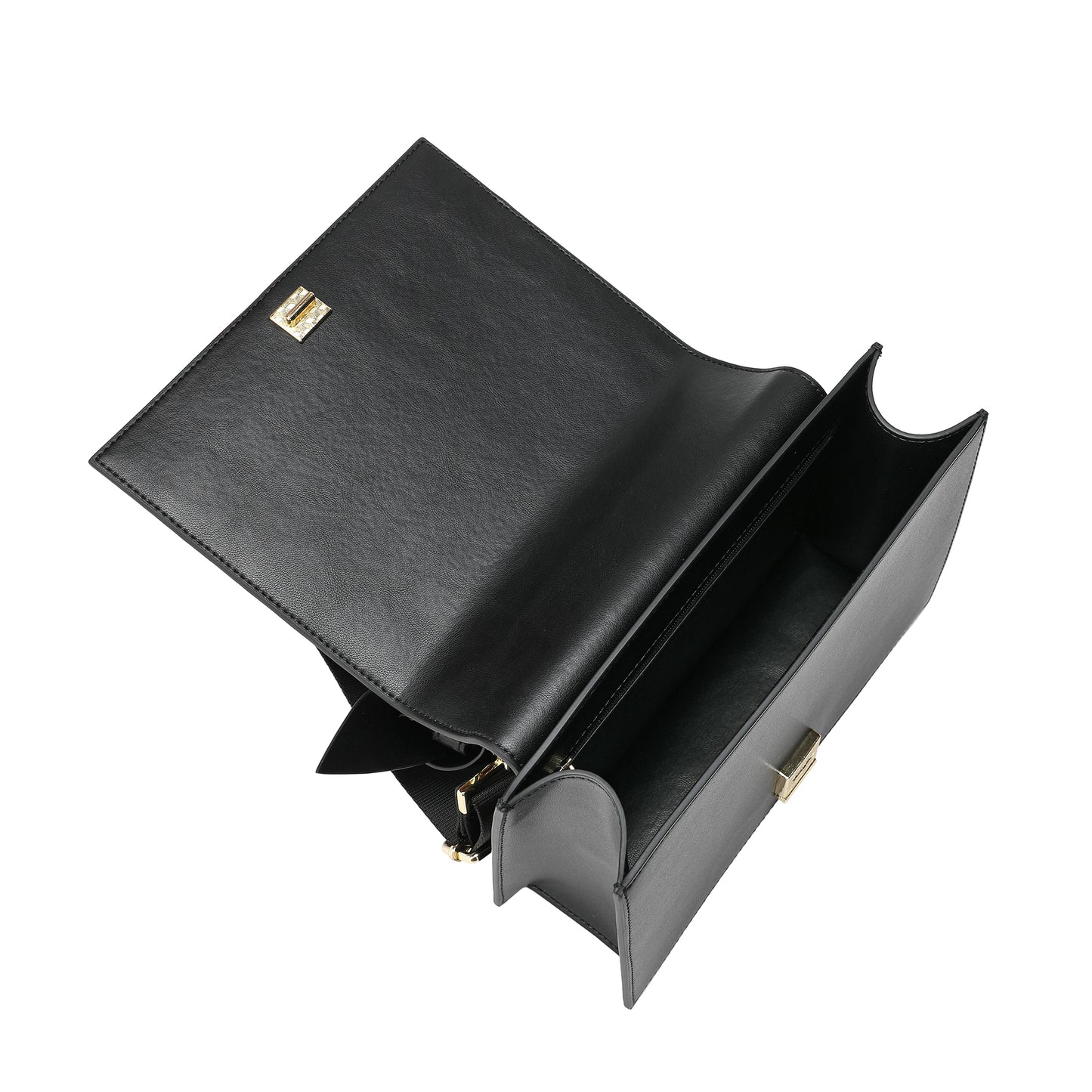 Nappa Leather Flap Shoulder Bag