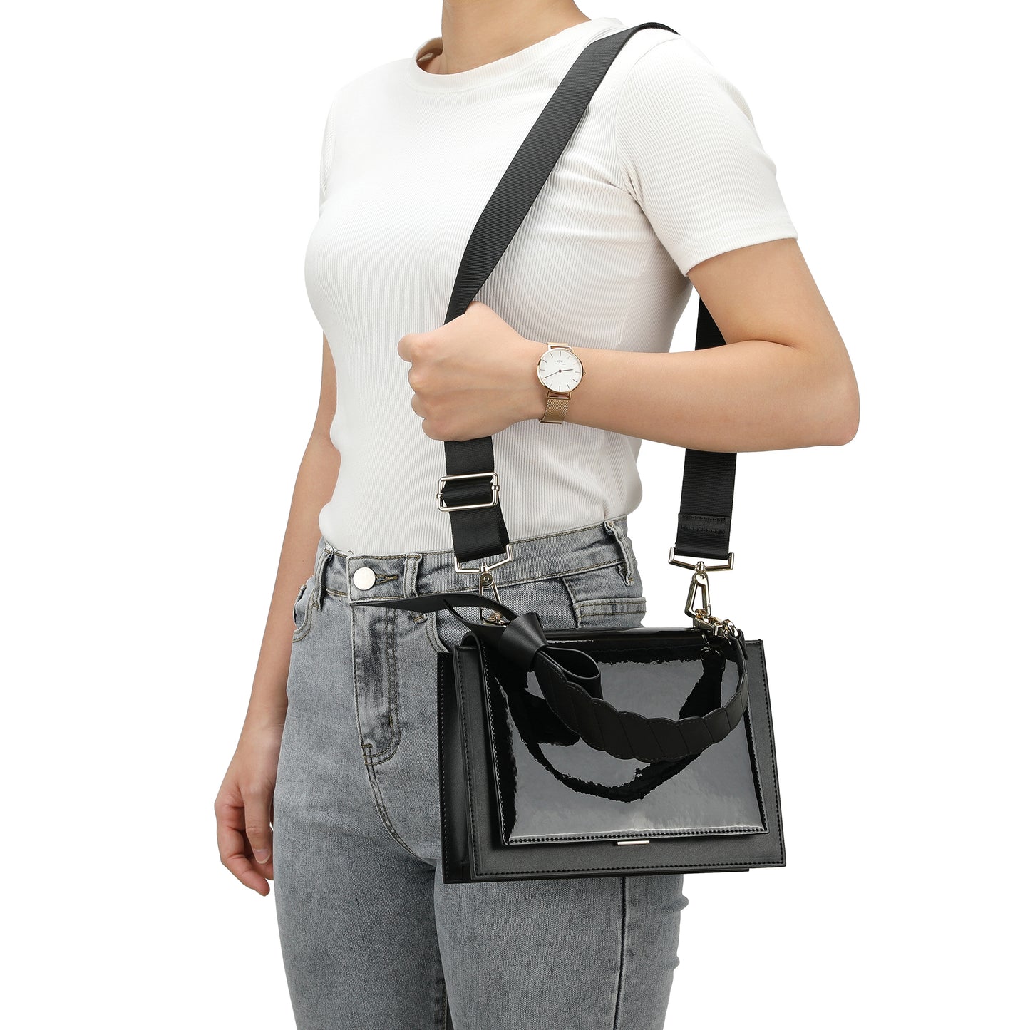 Nappa Leather Flap Shoulder Bag