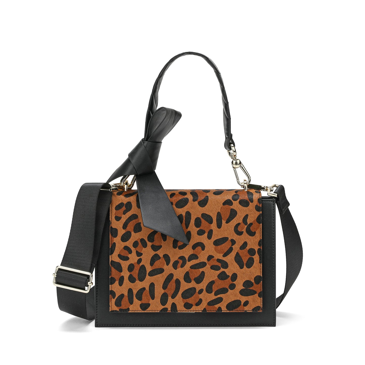 Nappa Leather Flap Shoulder Bag