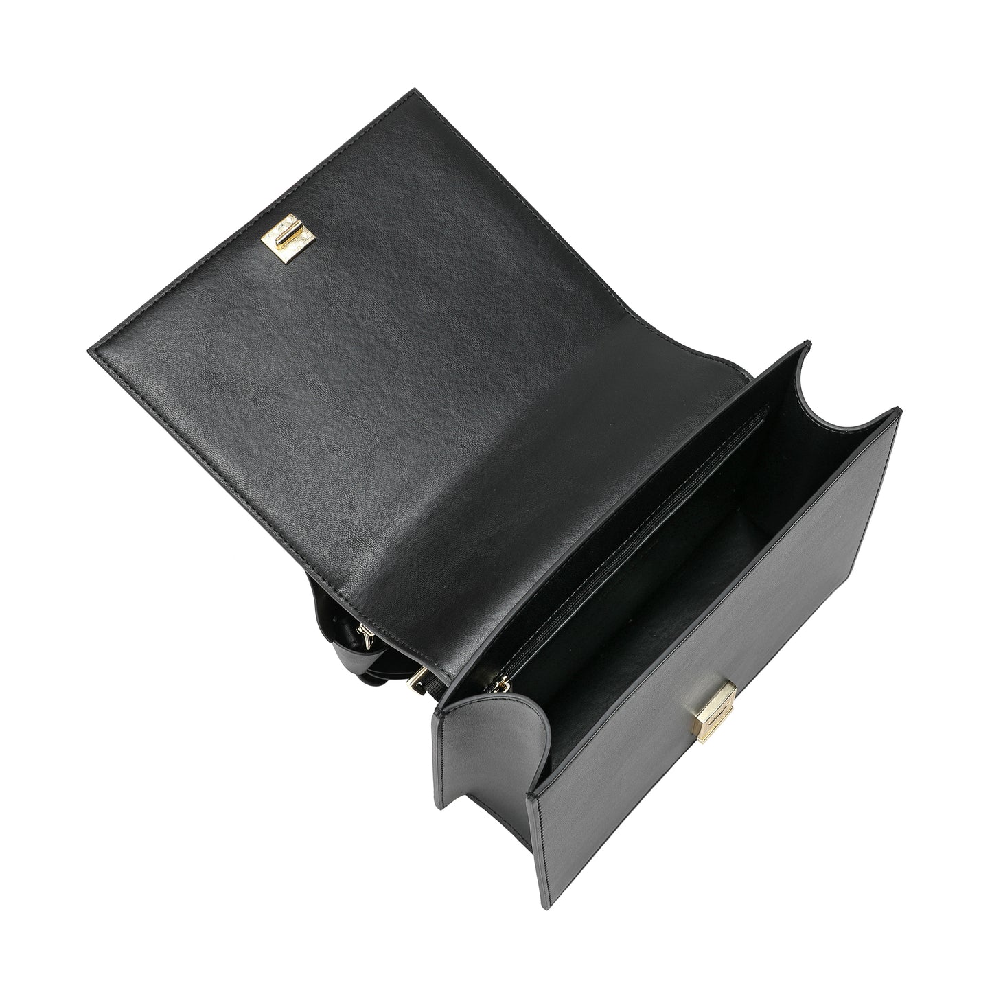 Nappa Leather Flap Shoulder Bag