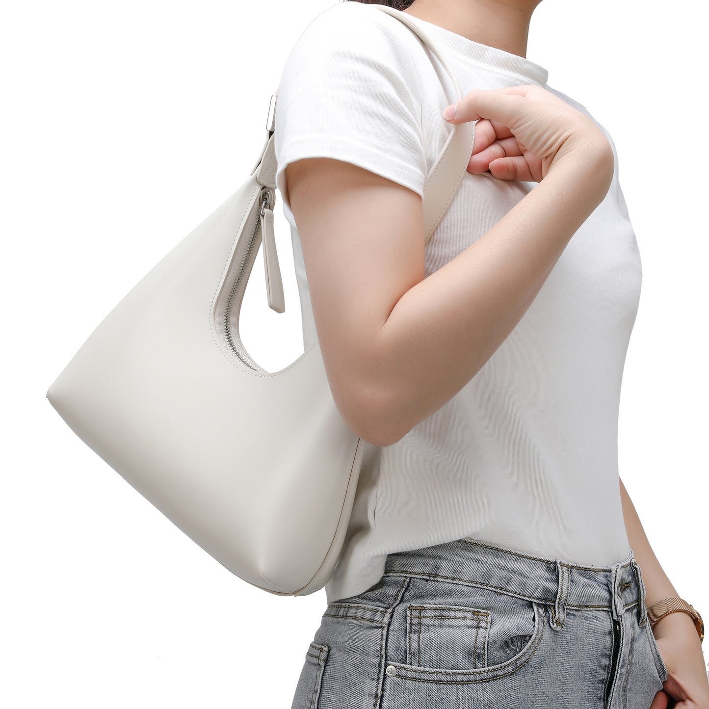 Tiffany & Fred Smooth Nappa Leather Shoulder Bag