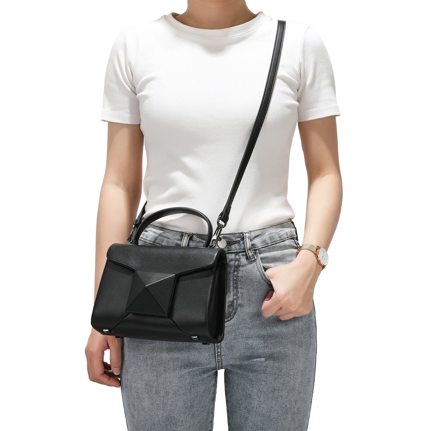 Tiffany & Fred Full-Grain Soft Leather Top-Handle