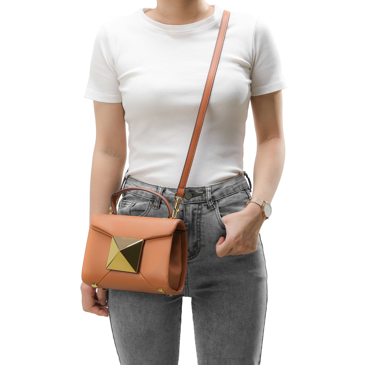 Tiffany & Fred Full-Grain Soft Leather Top-Handle