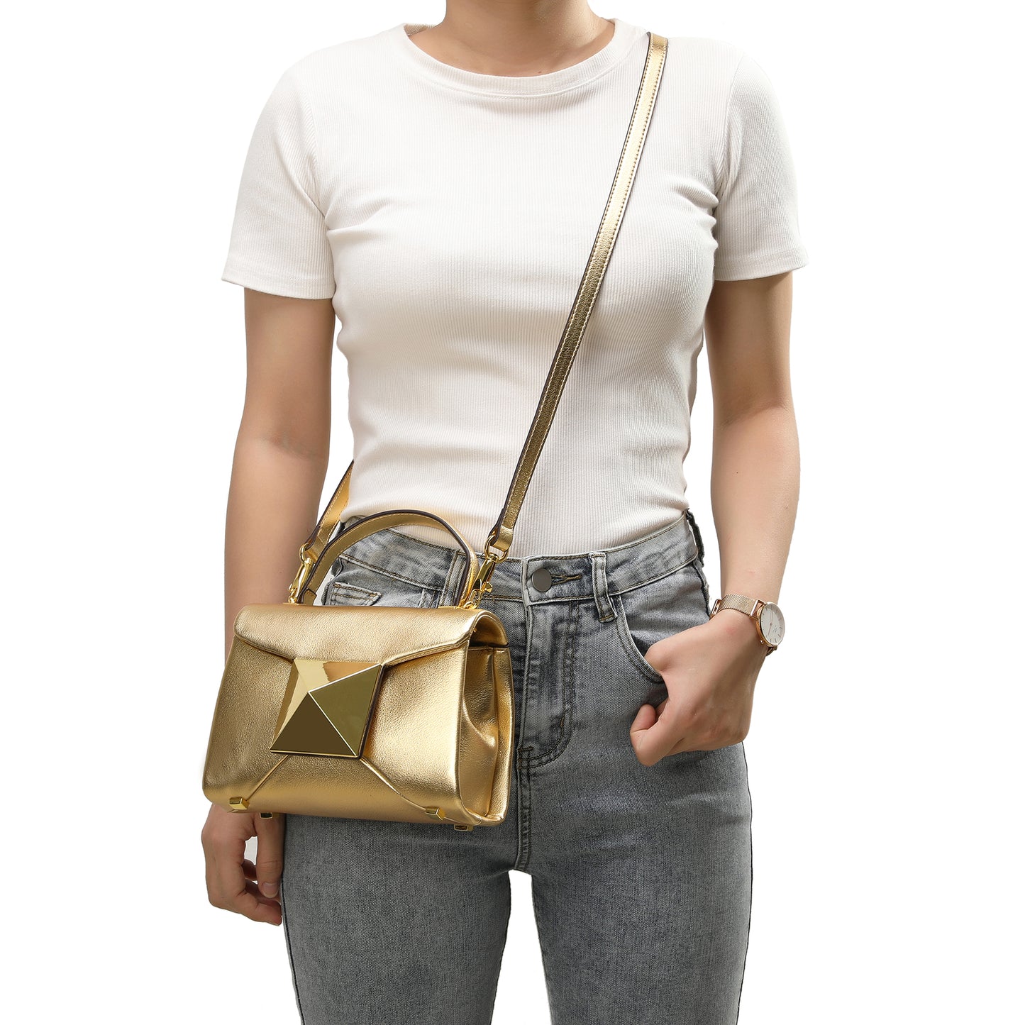 Tiffany & Fred Full-Grain Soft Leather Top-Handle