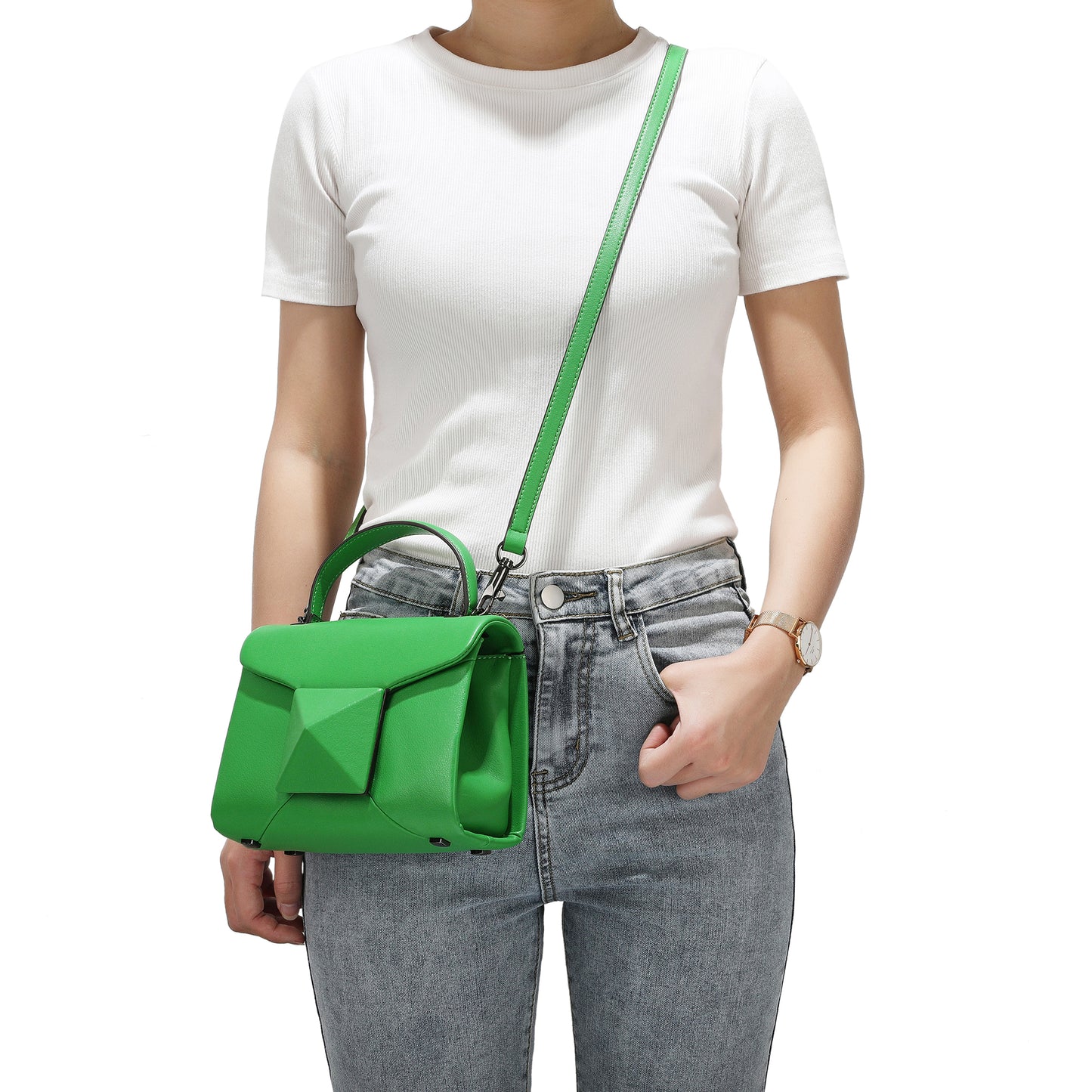 Tiffany & Fred Full-Grain Soft Leather Top-Handle