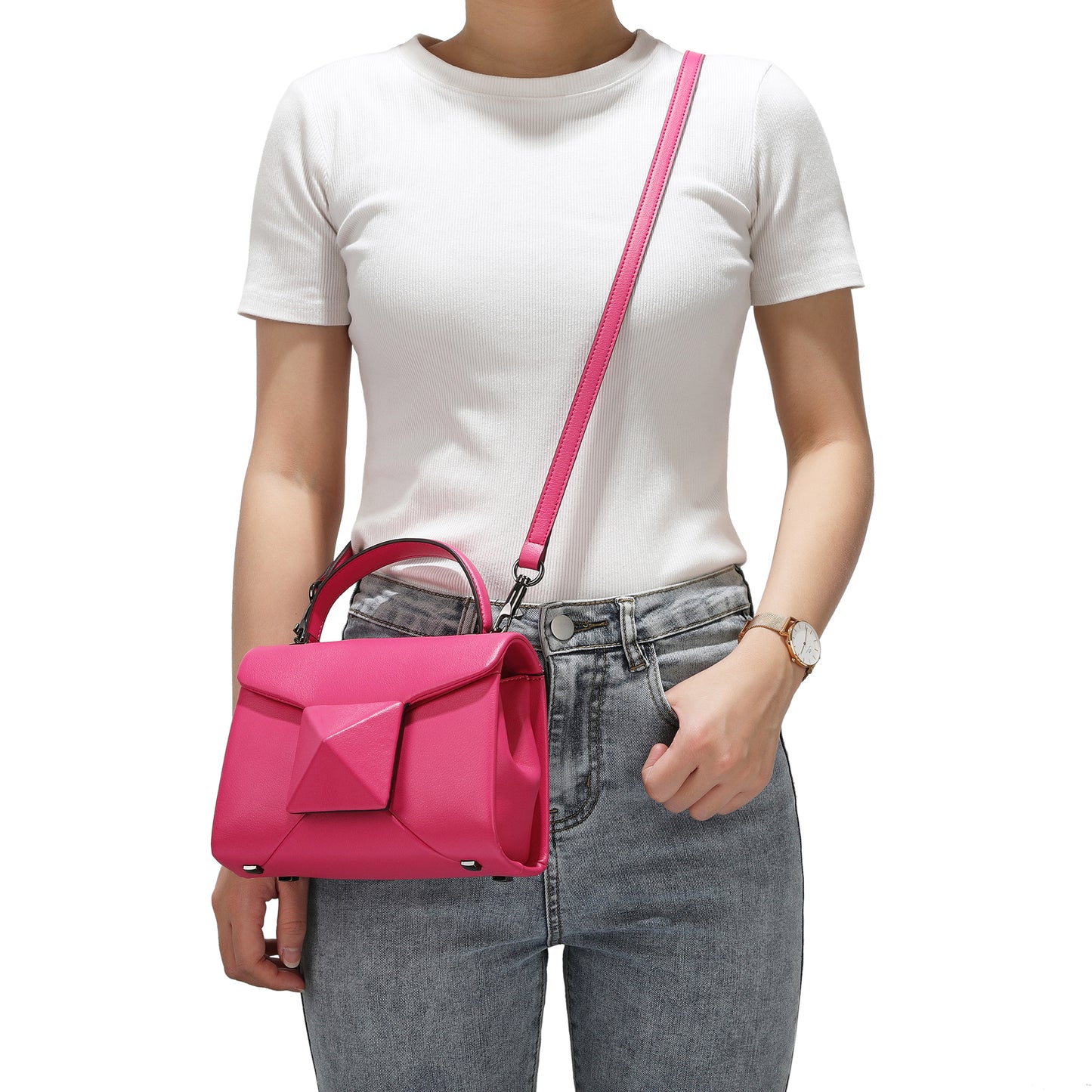 Tiffany & Fred Full-Grain Soft Leather Top-Handle