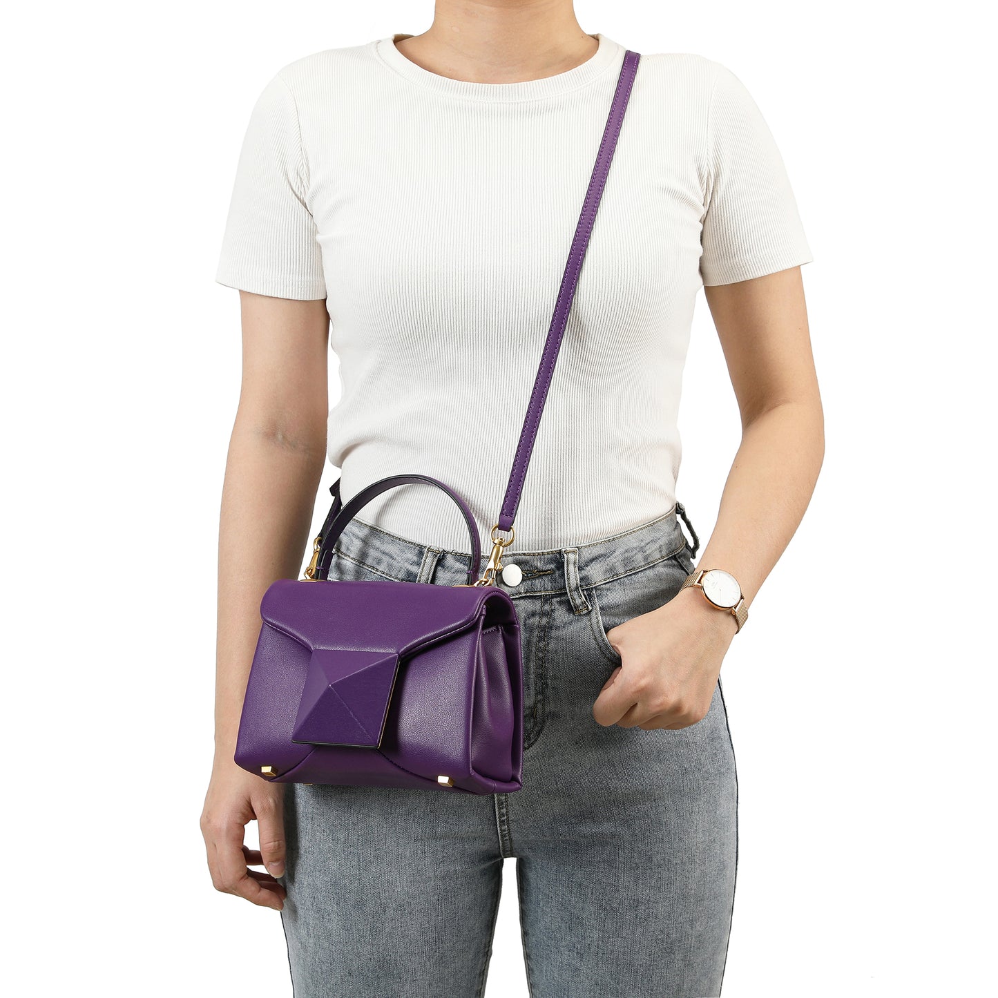 Tiffany & Fred Full-Grain Soft Leather Top-Handle