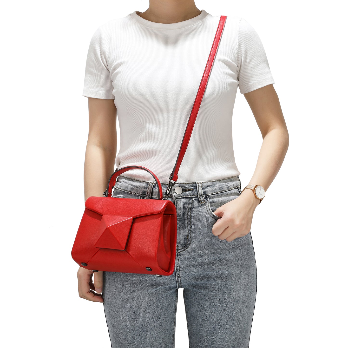 Tiffany & Fred Full-Grain Soft Leather Top-Handle