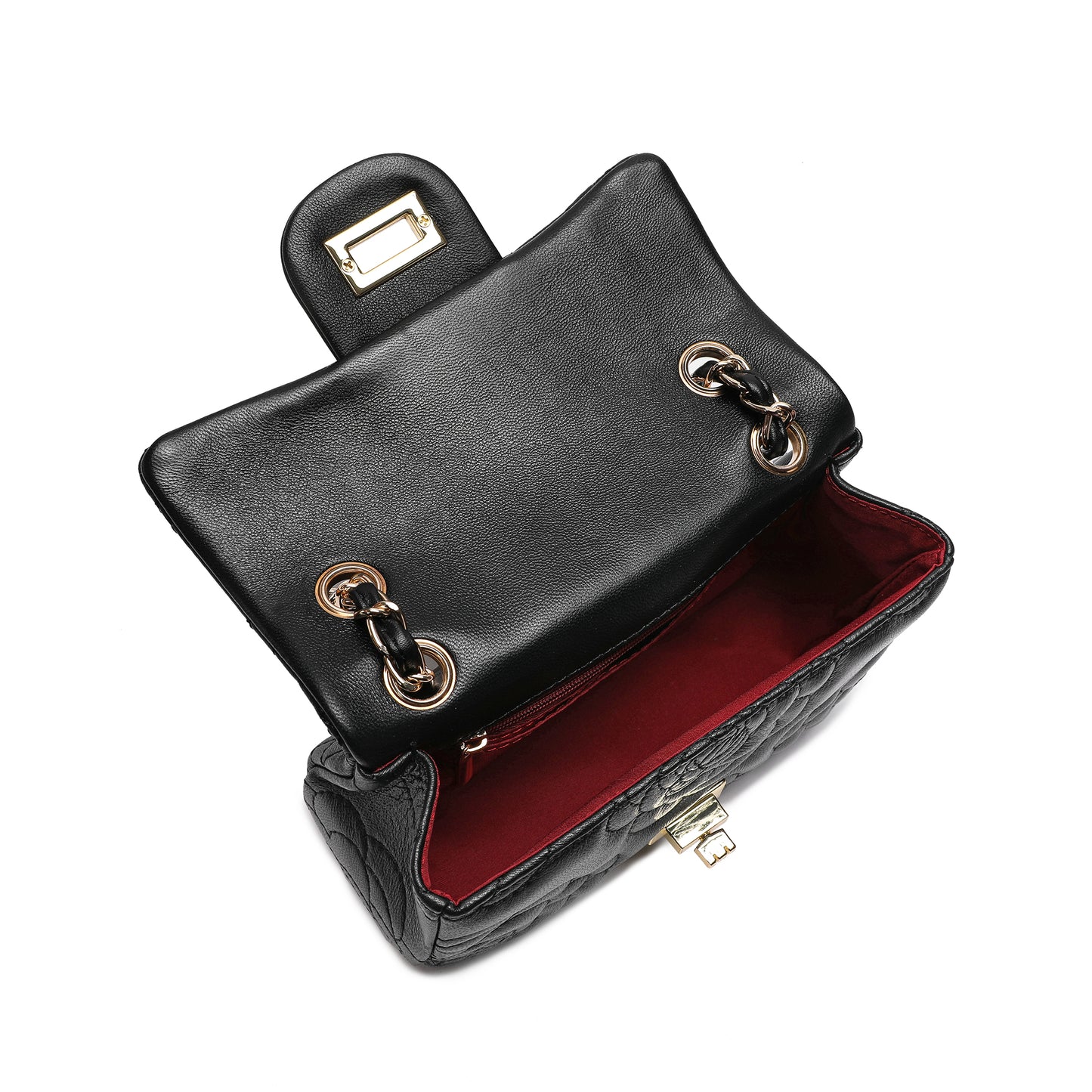 Tiffany & Fred Quilted Sheepskin Crossbody