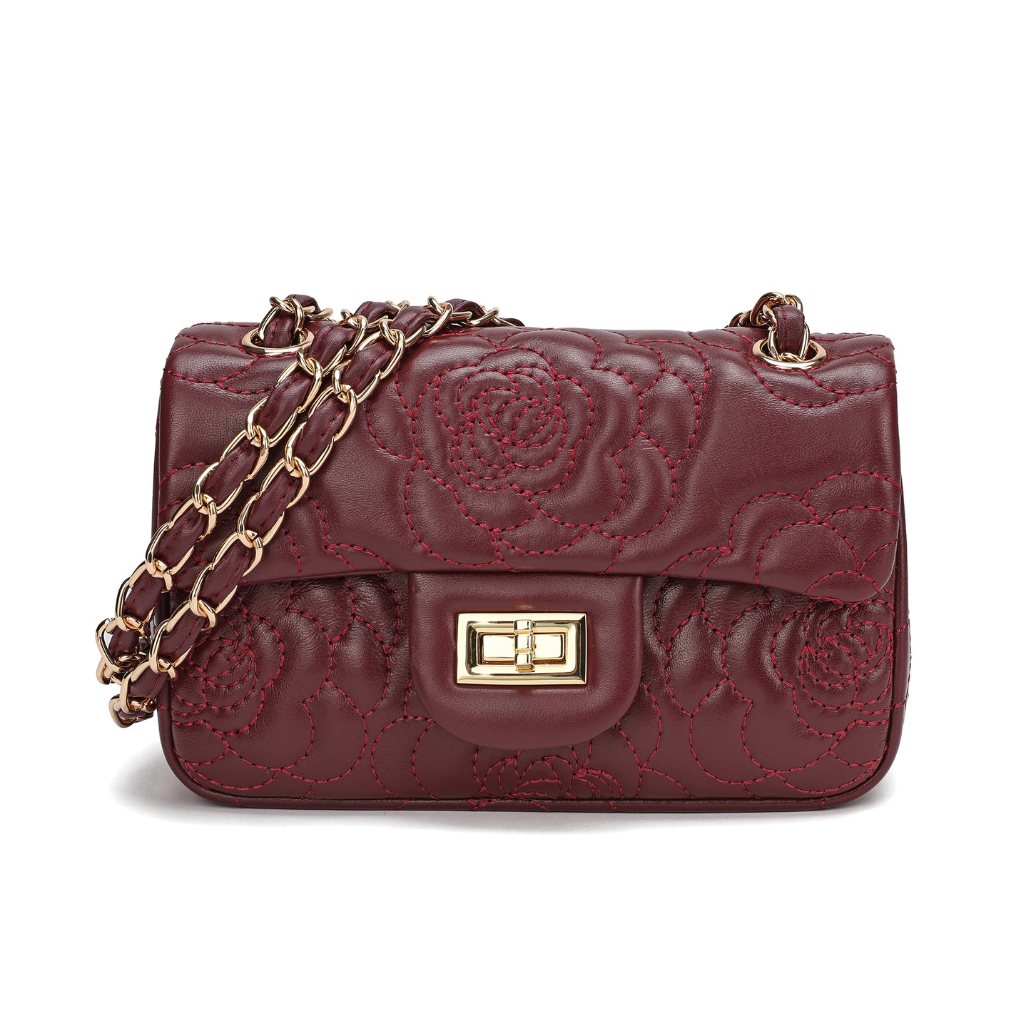 Tiffany & Fred Quilted Sheepskin Crossbody