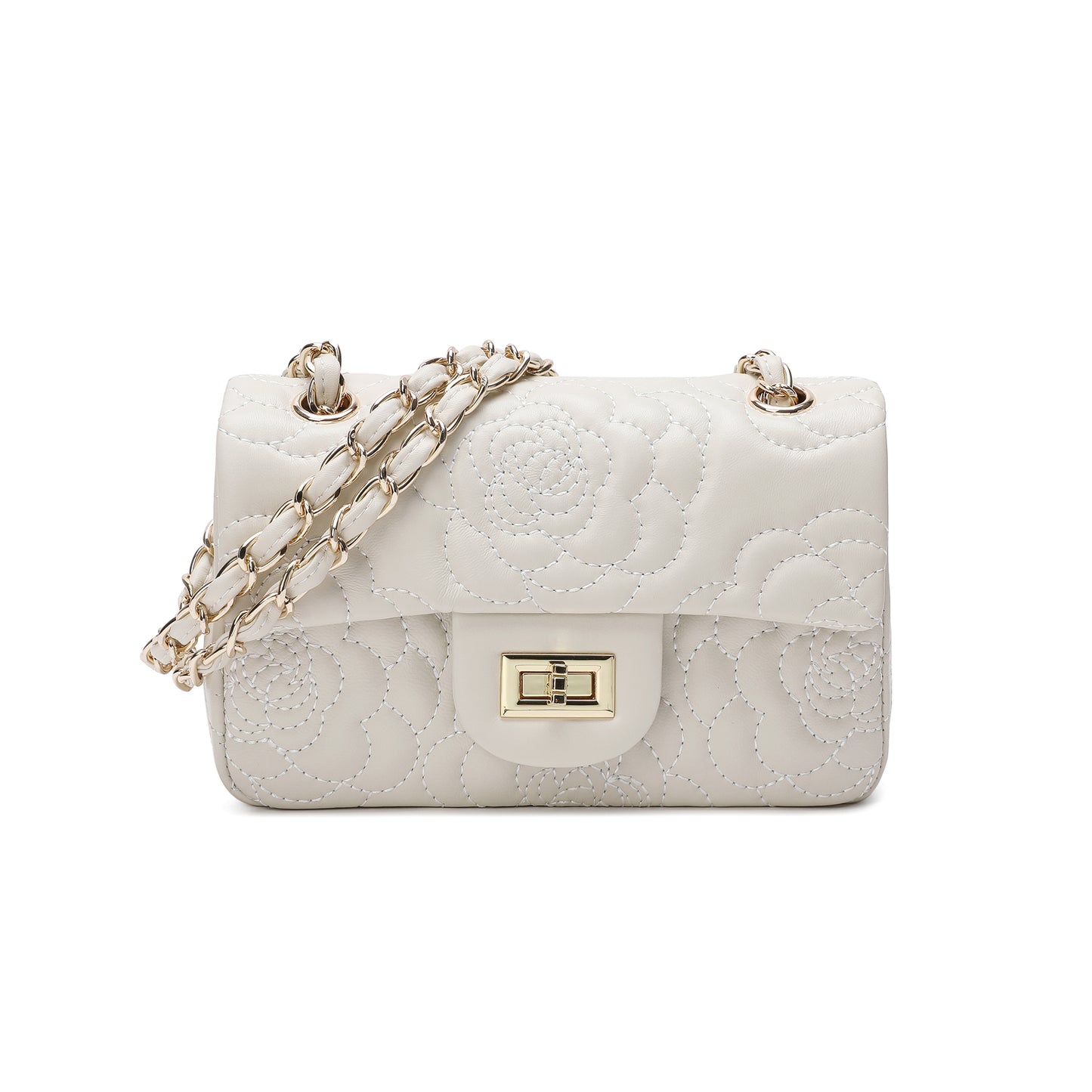 Tiffany & Fred Quilted Sheepskin Crossbody