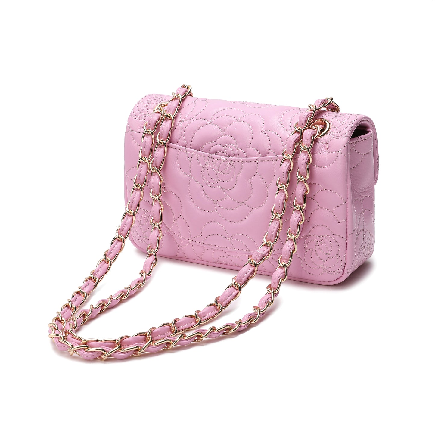 Tiffany & Fred Quilted Sheepskin Crossbody
