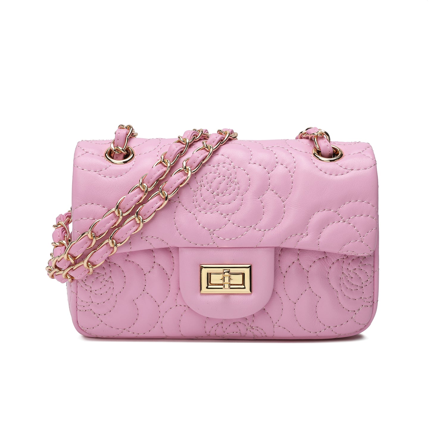 Tiffany & Fred Quilted Sheepskin Crossbody