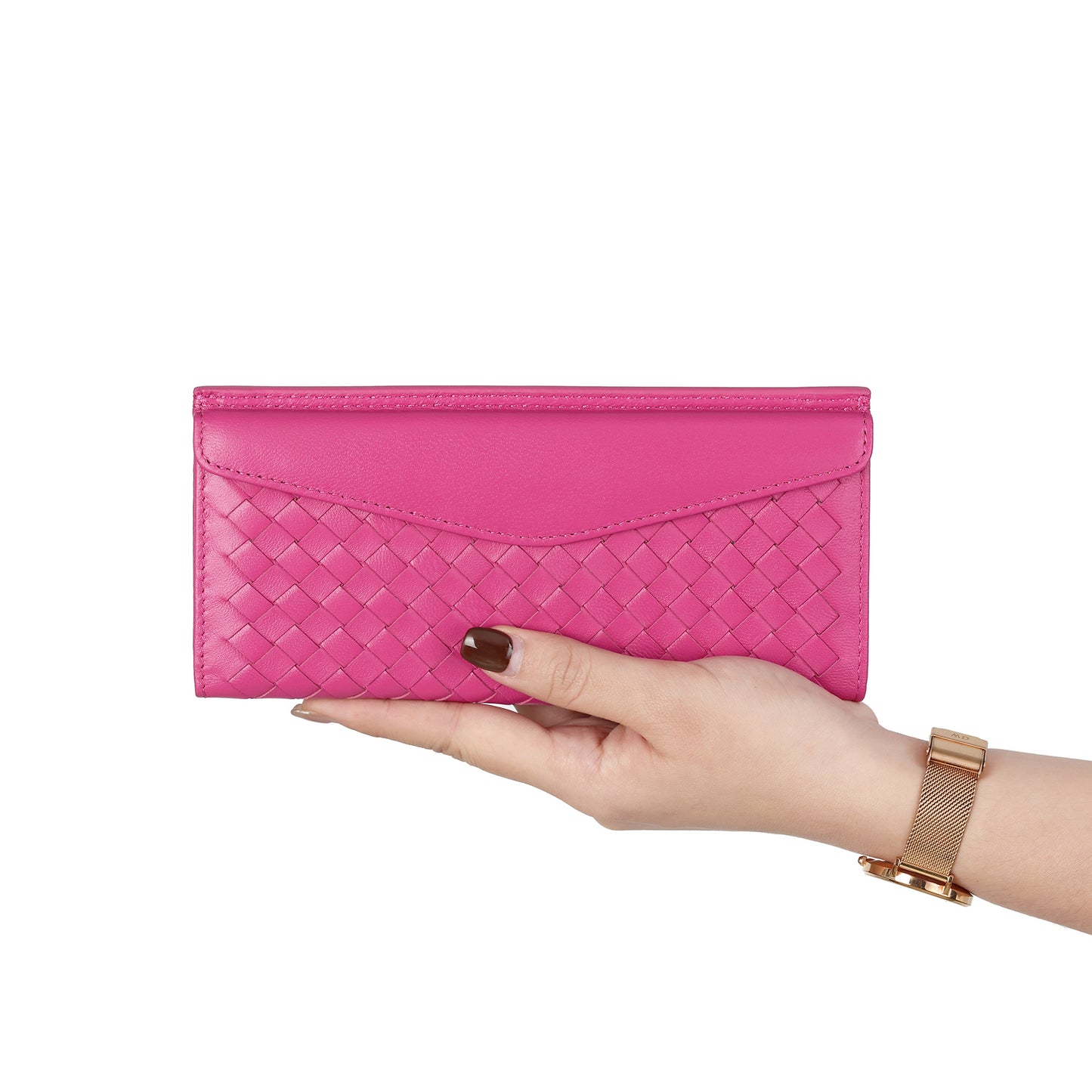 Hand-Woven Leather Wallet