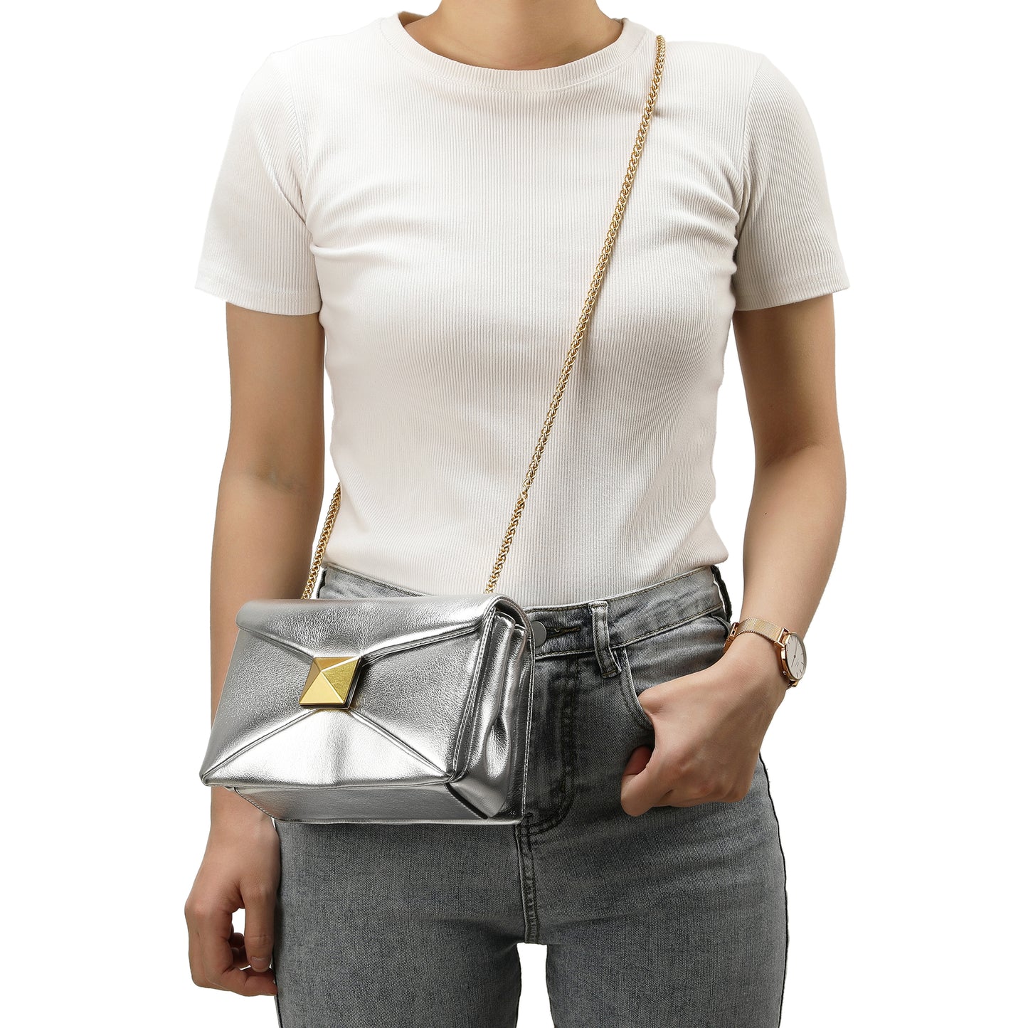 Tiffany & Fred Smooth Nappa Leather Shoulder Bag