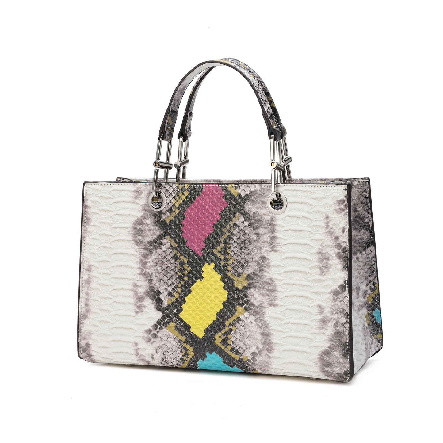 Tiffany & Fred Embossed Leather Top-Handle/Tote Bag