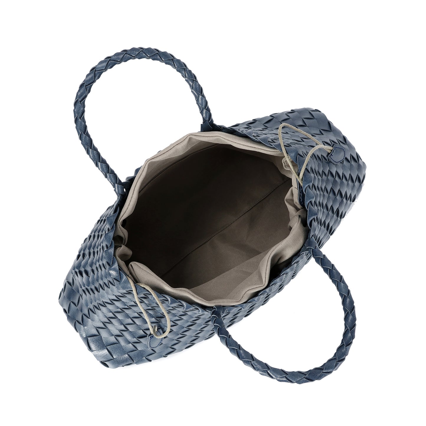 Woven Leather Tote Bag