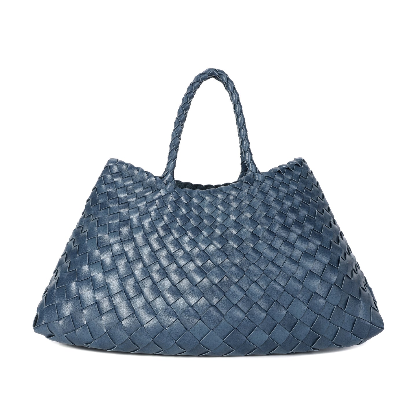 Woven Leather Tote Bag