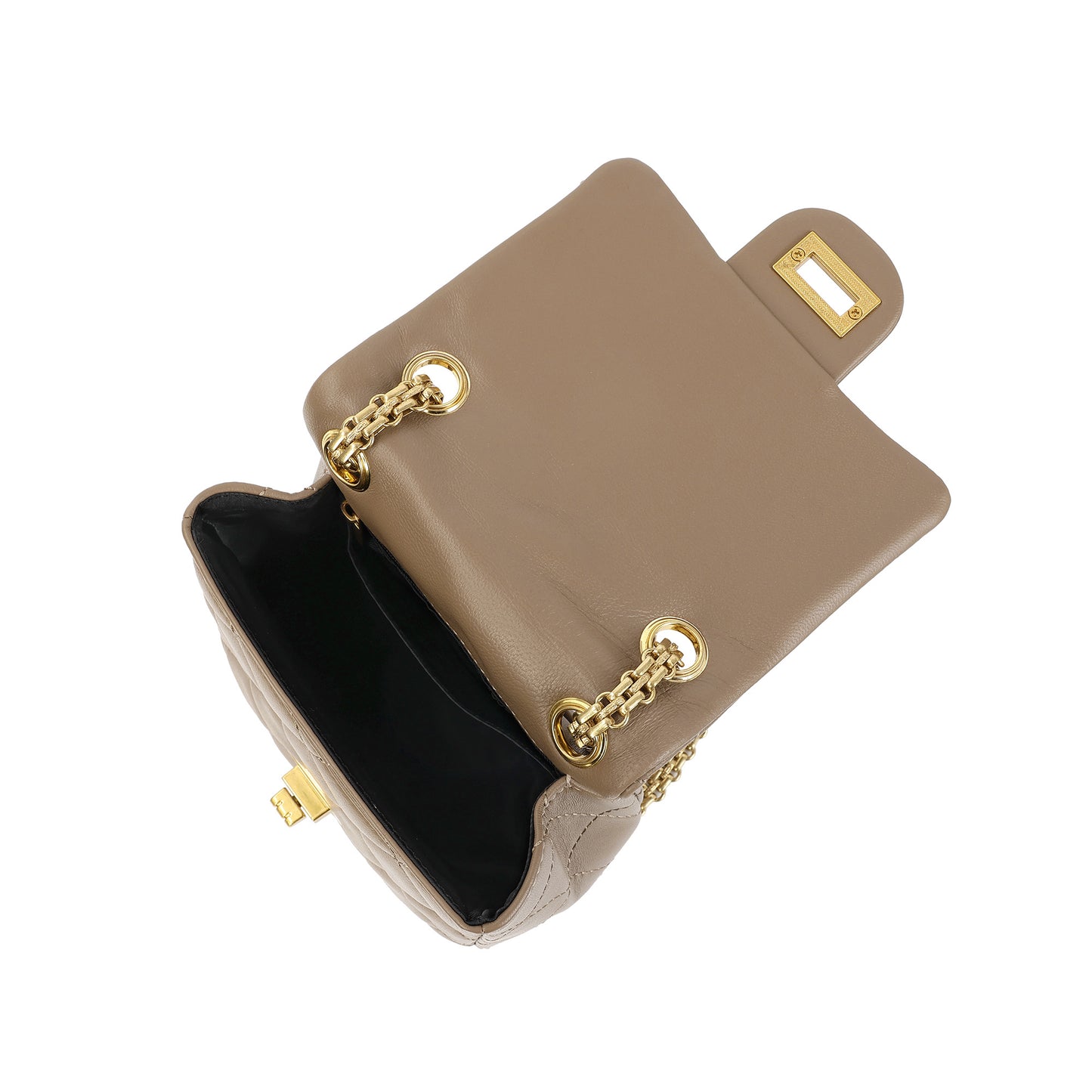 Tiffany & Fred Quilted Sheepskin Leather Crossbody