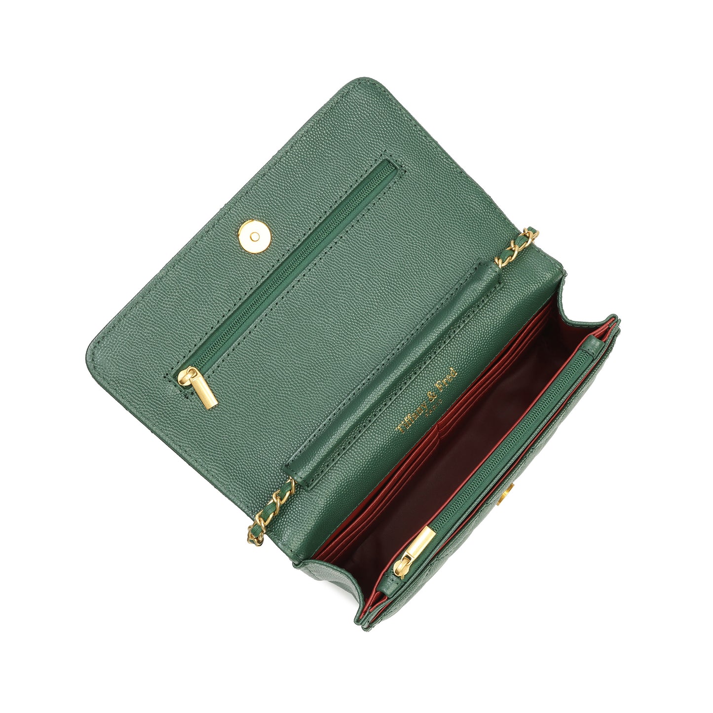 Tiffany & Fred Quilted Caviar Leather Crossbody Bag