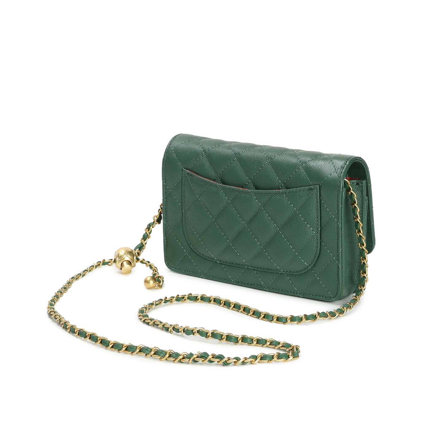 Tiffany & Fred Quilted Caviar Leather Crossbody Bag