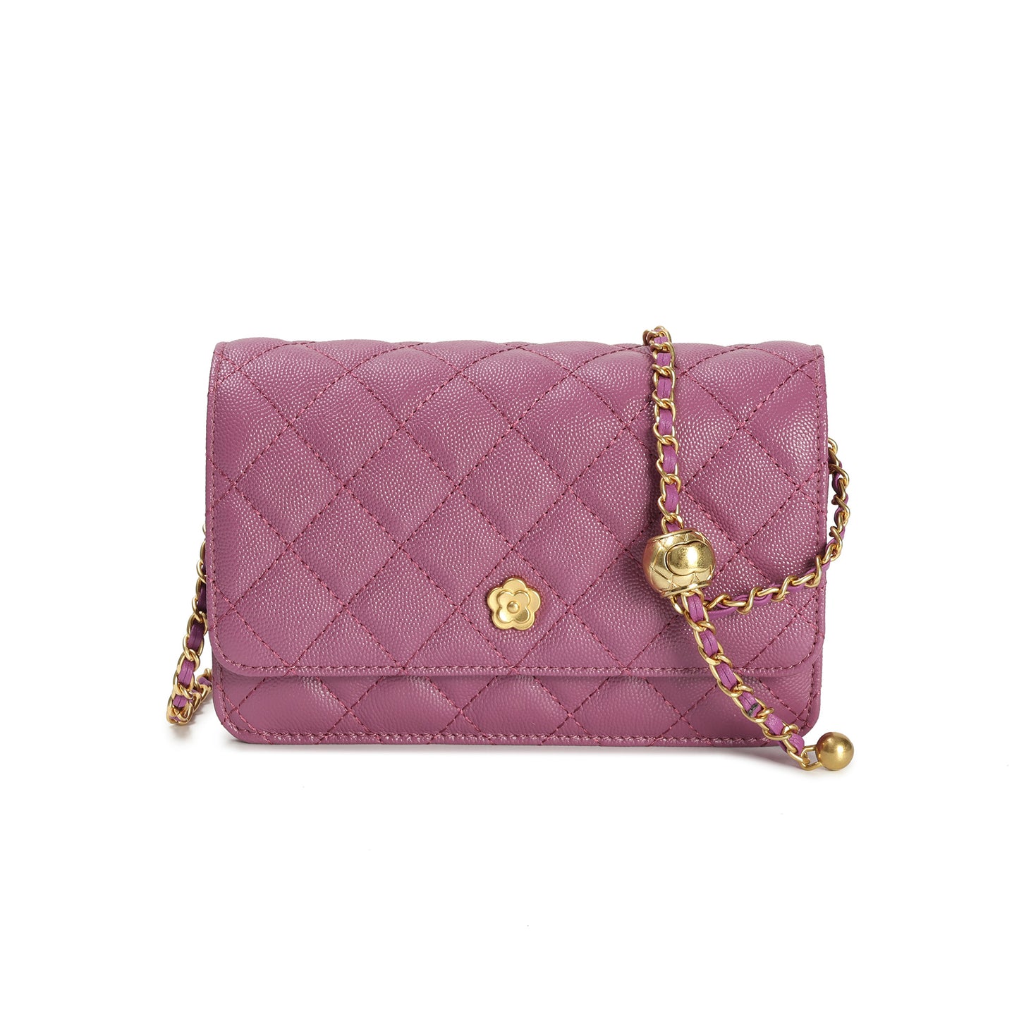 Tiffany & Fred Quilted Caviar Leather Crossbody Bag