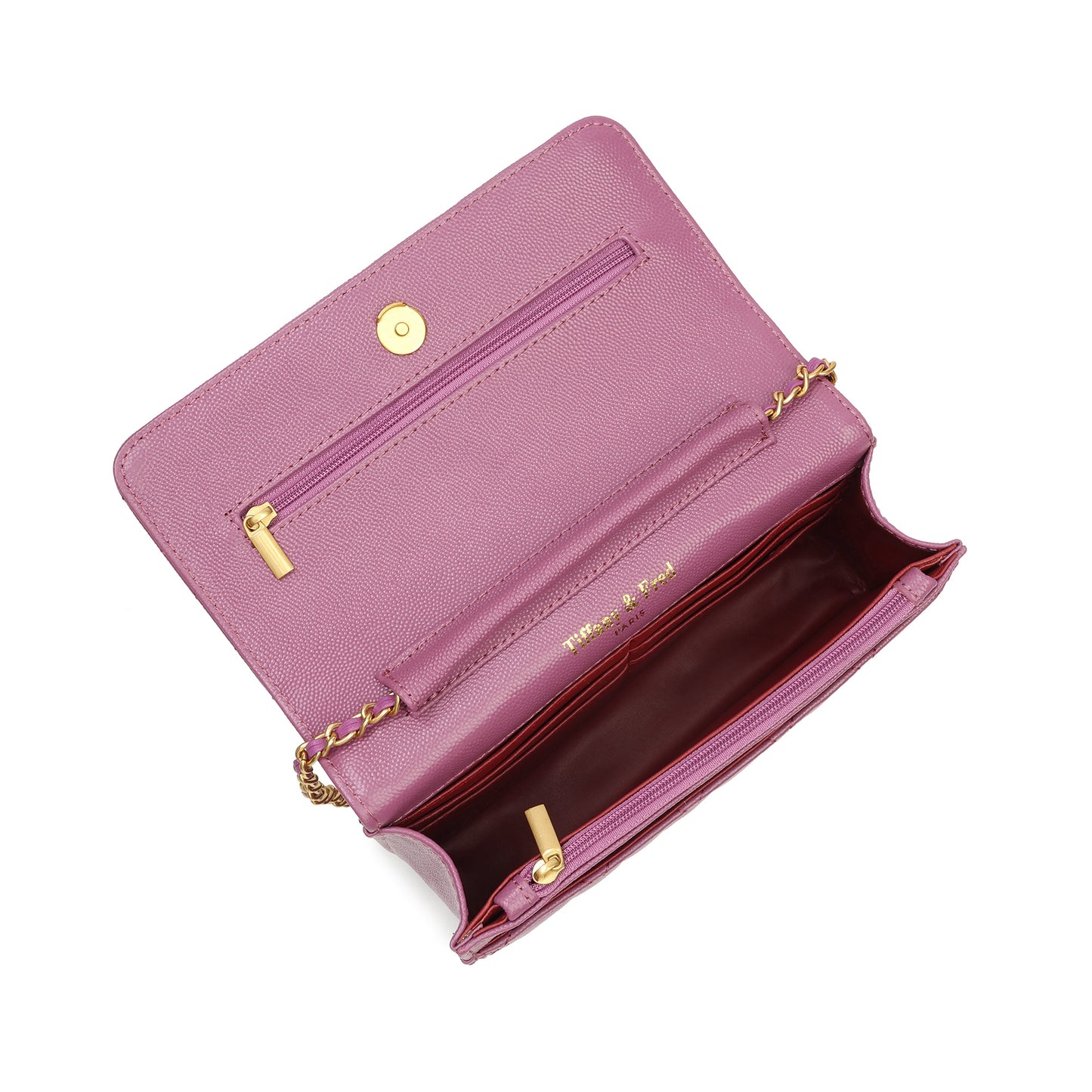 Tiffany & Fred Quilted Caviar Leather Crossbody Bag