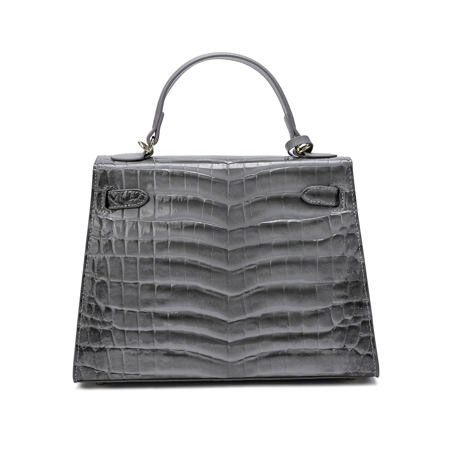 Tiffany & Fred Alligator Embossed Leather top-handle Satchel/Shoulder Bag