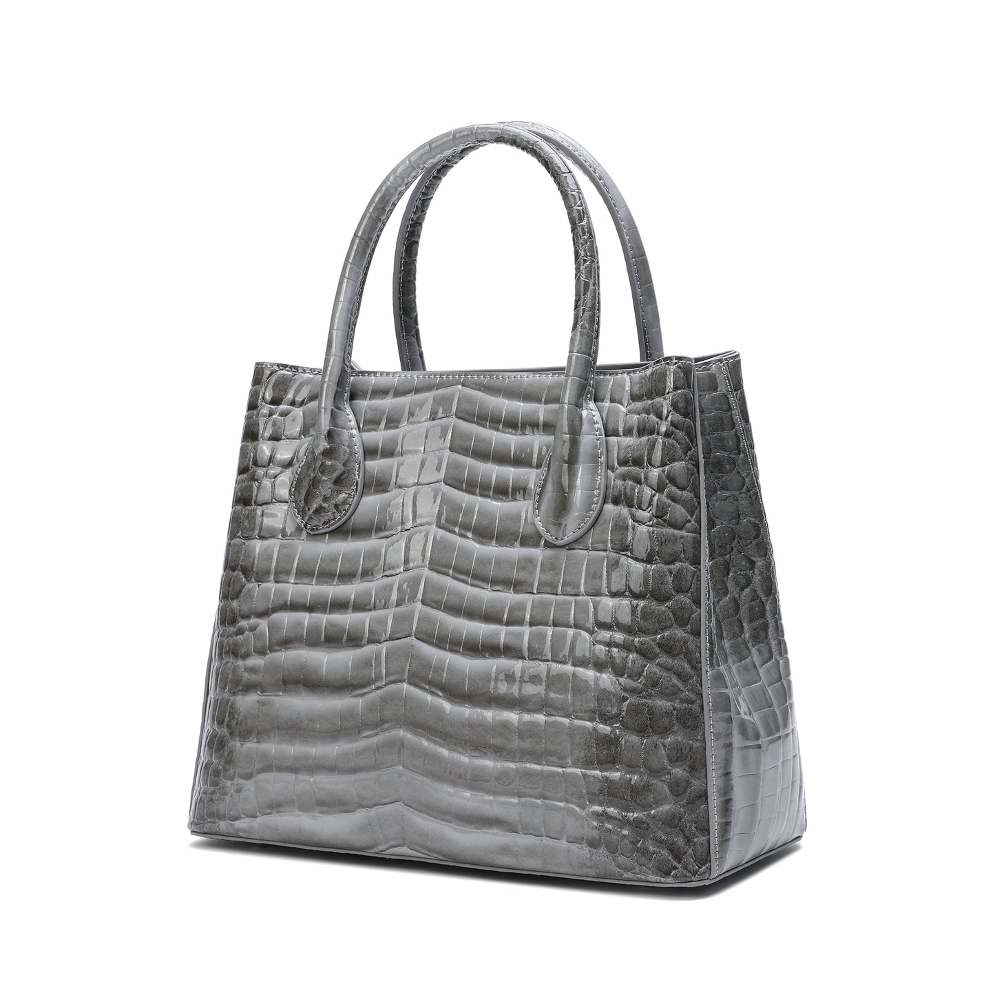 Tiffany & Fred Alligator Embossed Leather Top-handle/Shoulder Tote Bag