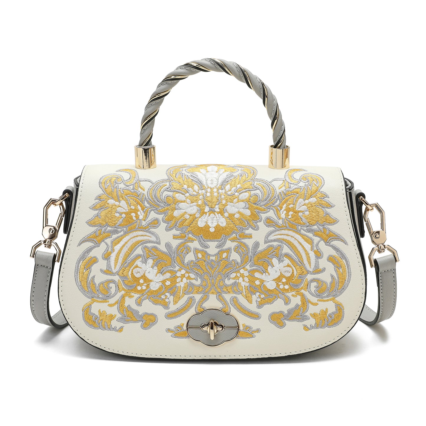 Tiffany & Fred Smooth Sewn Satchel/Shoulder Bag