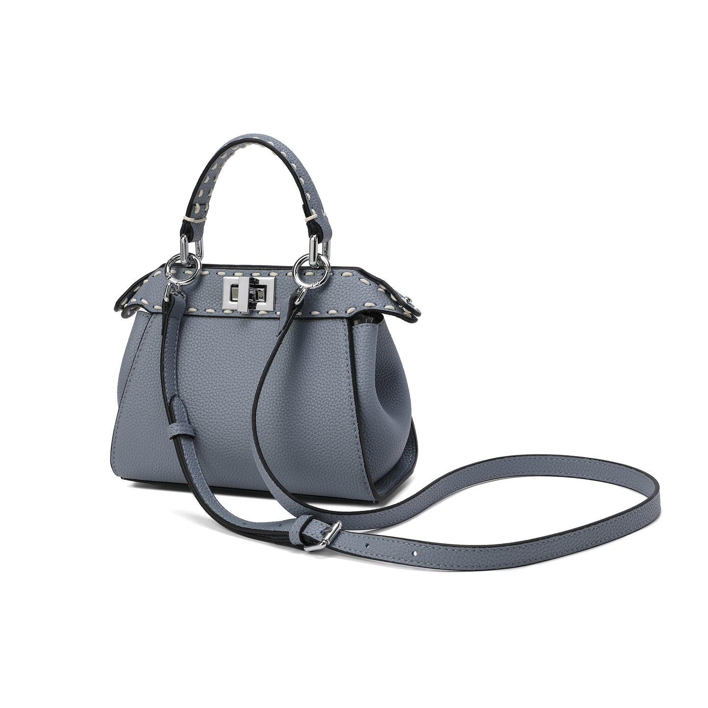 Tiffany & Fred Top-Grain Leather Satchel/Shoulder Bag
