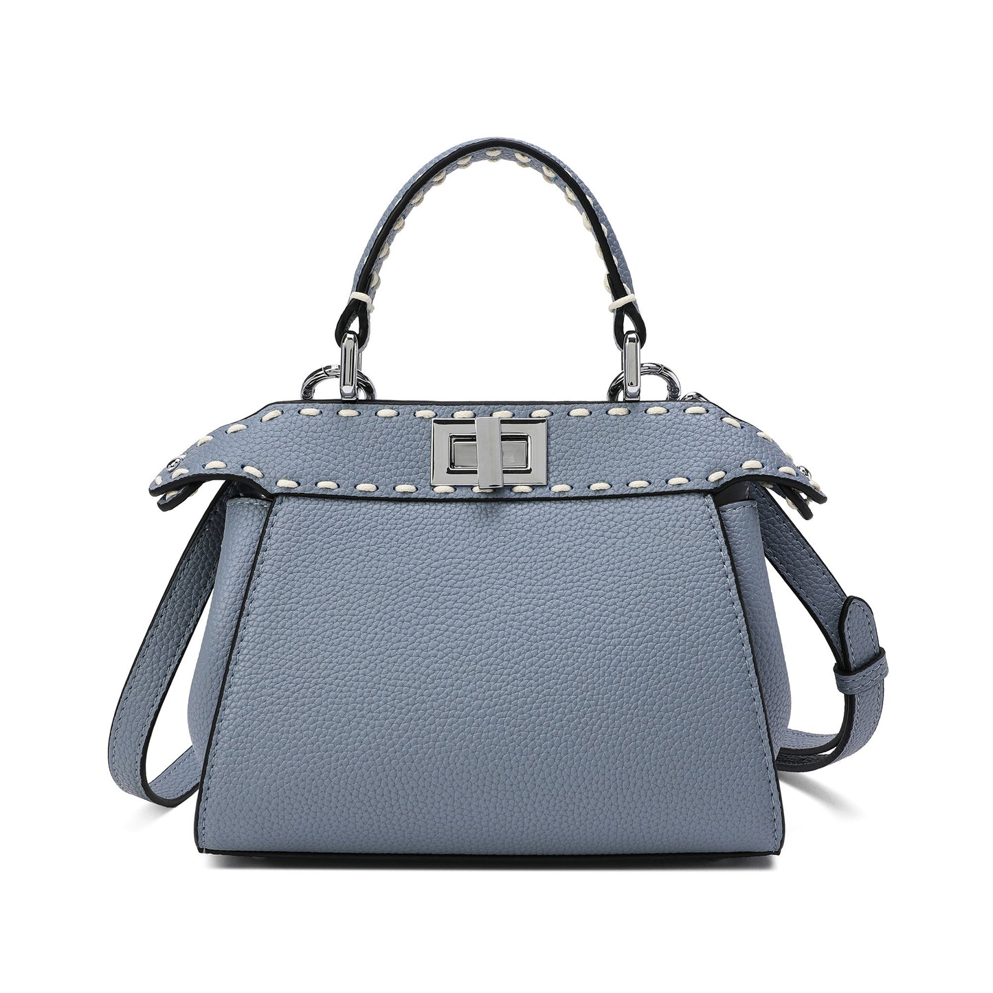 Tiffany & Fred Top-Grain Leather Satchel/Shoulder Bag