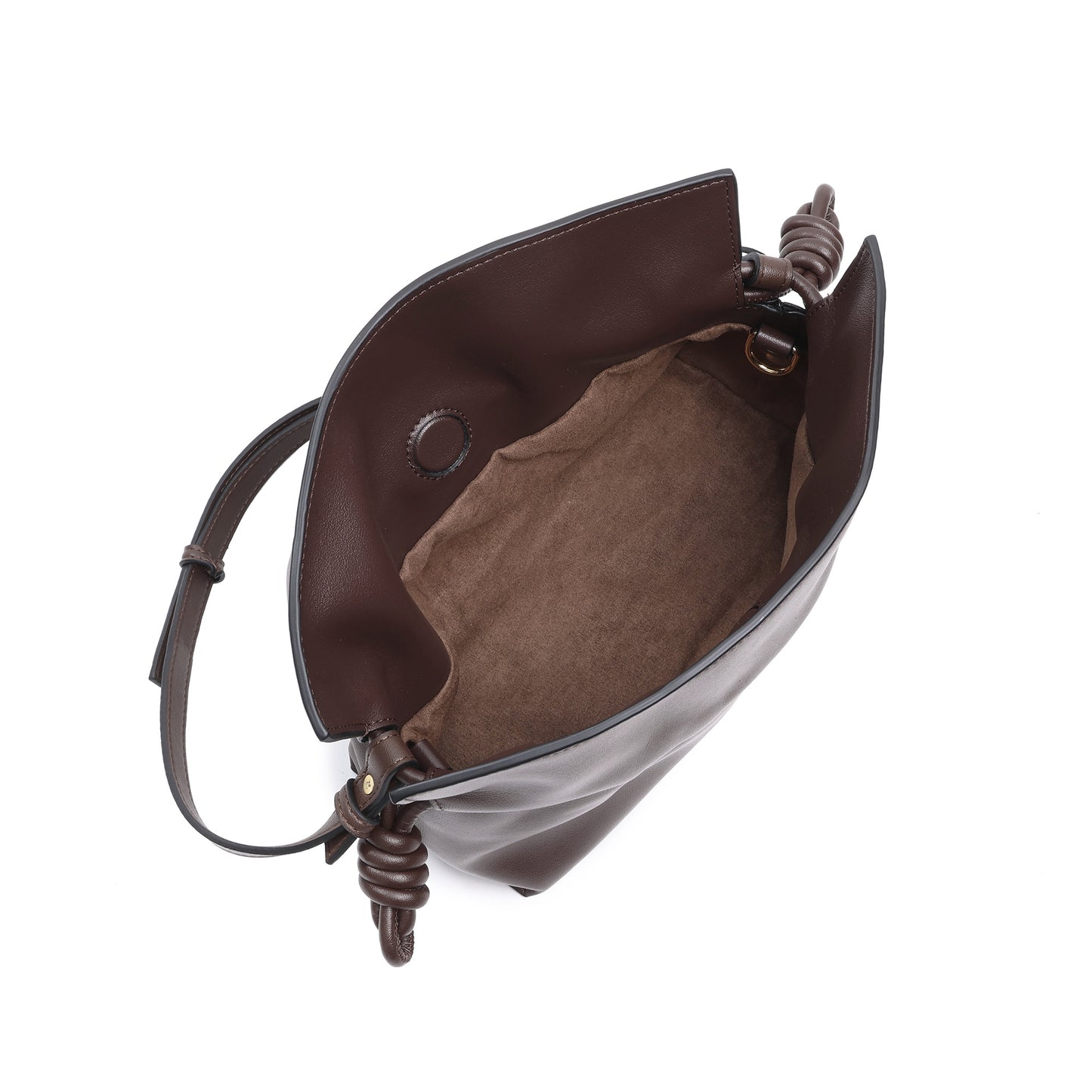 Soft Pleated Leather Top Handle & Crossbody Bag