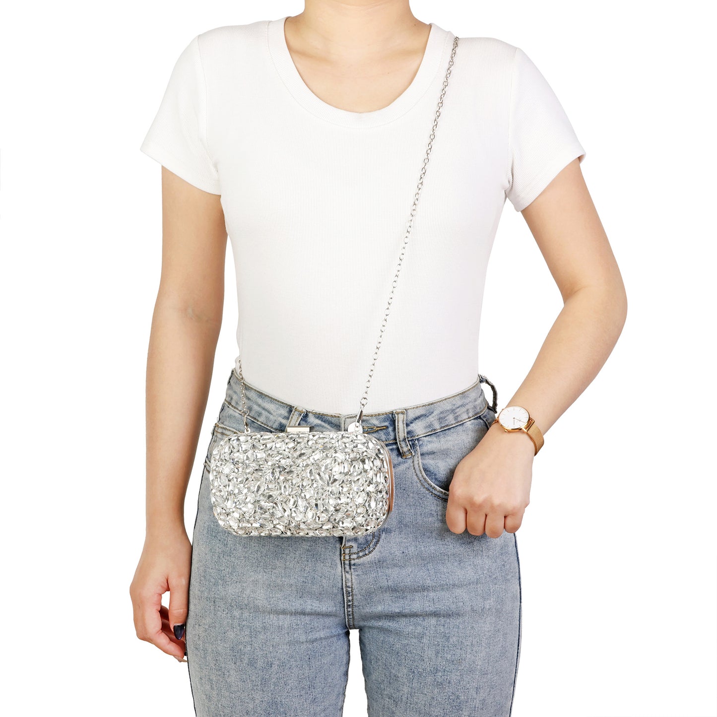 Crystal Frame Evening Clutch