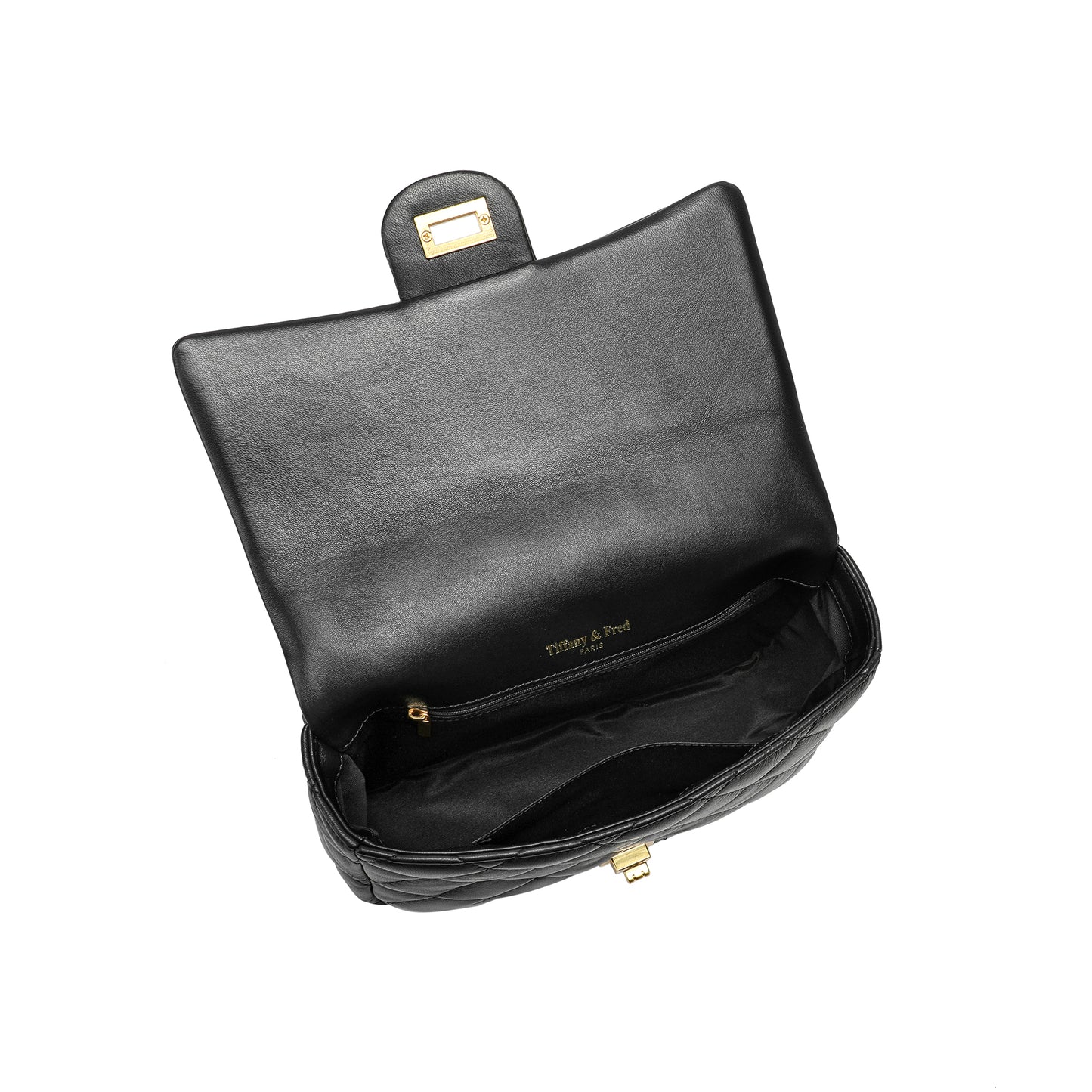 Tiffany & Fred Quilted Sheepskin Leather Shoulder Bag
