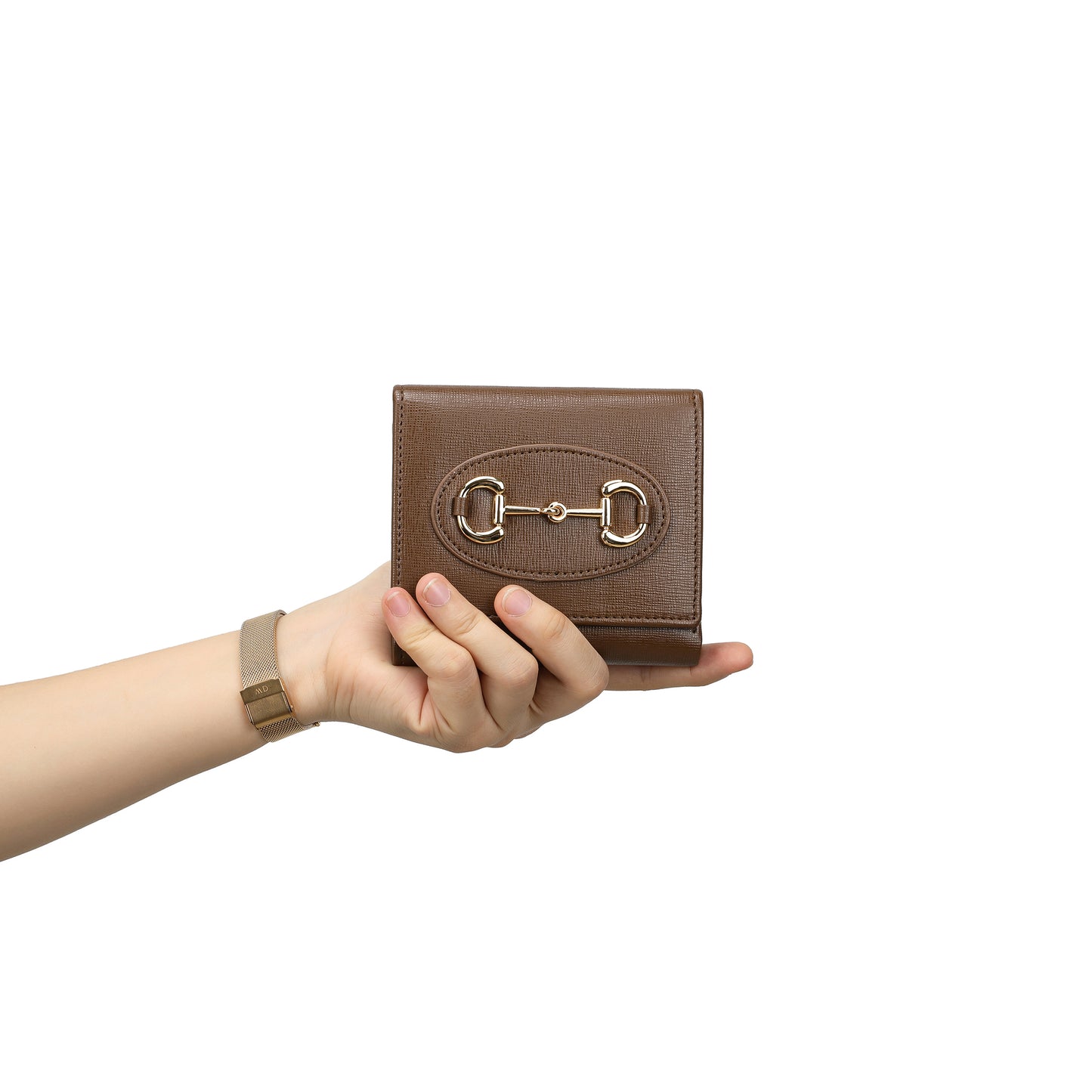 Elegant Horsebit Leather Wallet
