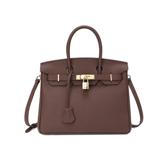 Tiffany & Fred Top-Grain Leather Satchel