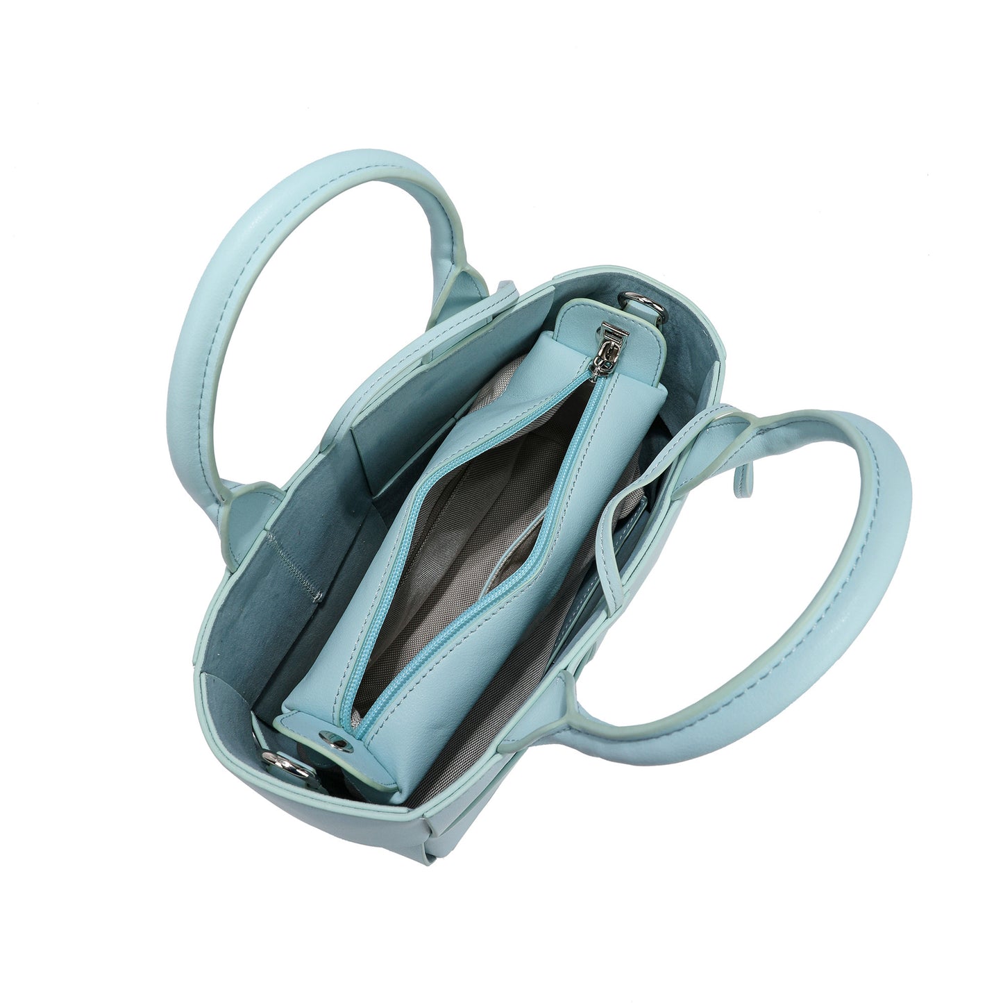Tiffany & Fred Smooth Woven Leather Crossbody/Shoulder Bag