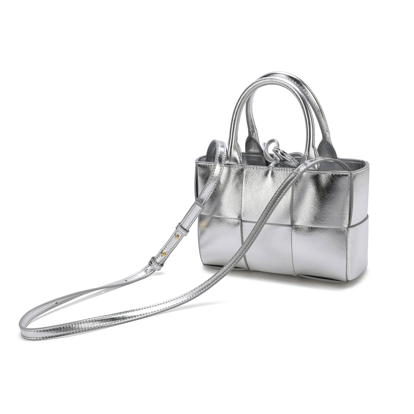 Tiffany & Fred Smooth Woven Leather Crossbody/Shoulder Bag