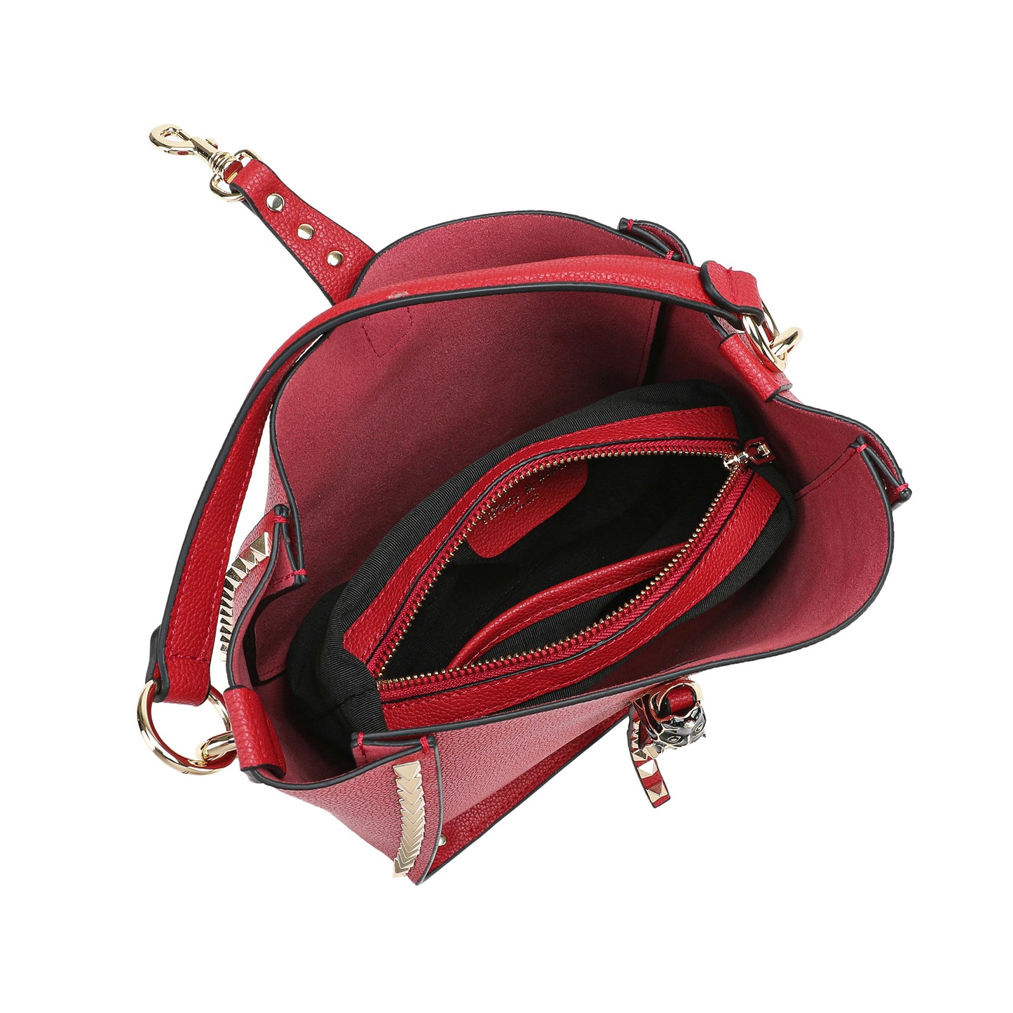 Full-Grain Leather Hobo/ Shoulder Bag