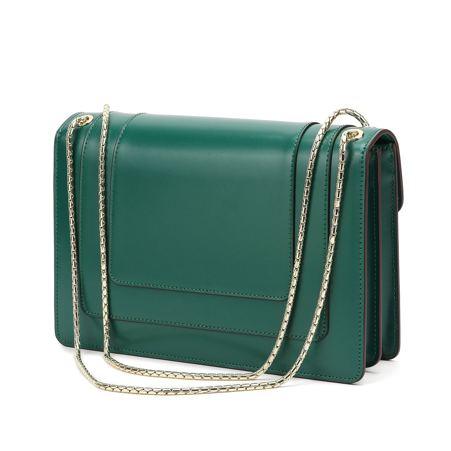 Tiffany & Fred Smooth Leather Foldover Crossbody/Shoulder Bag