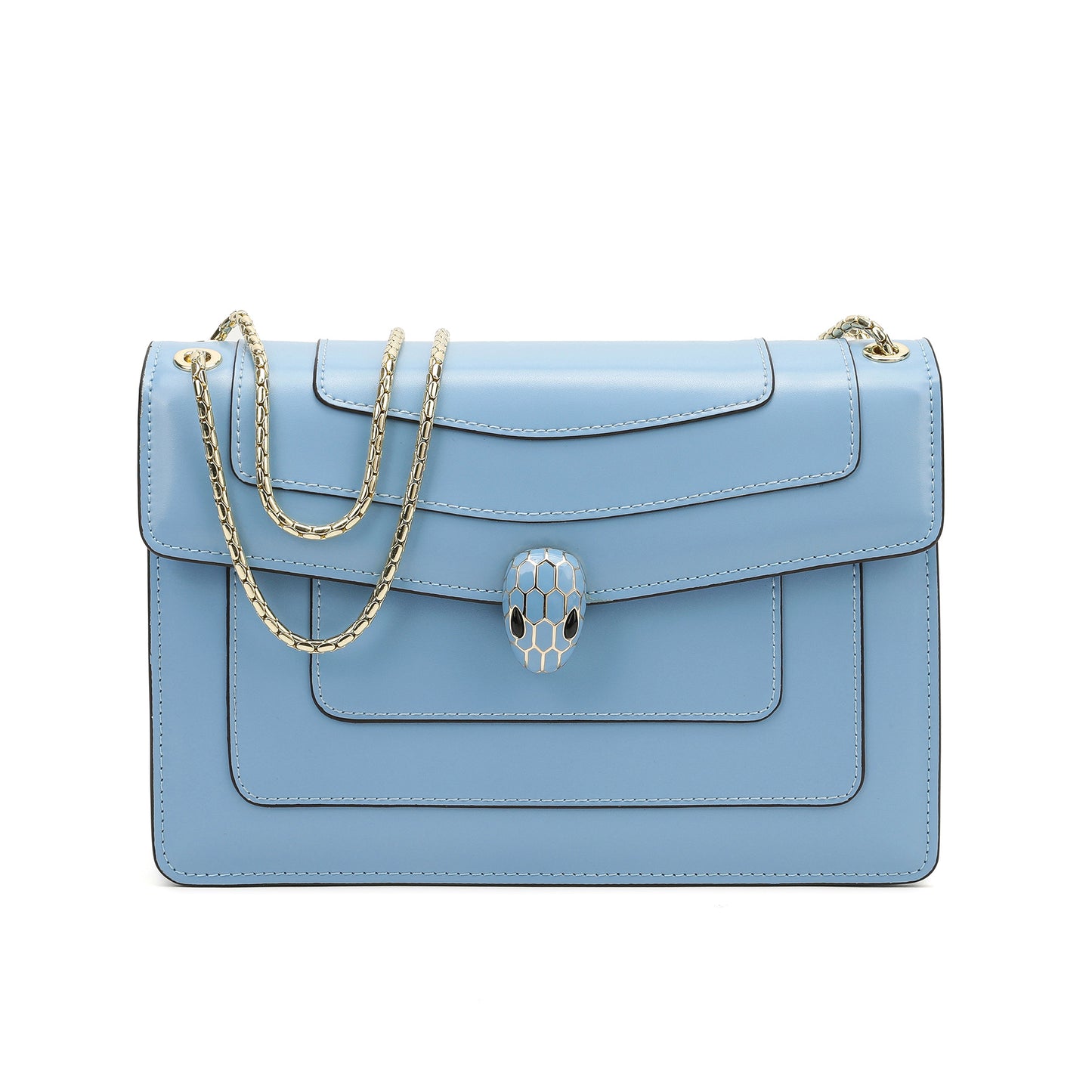 Tiffany & Fred Smooth Leather Foldover Crossbody/Shoulder Bag