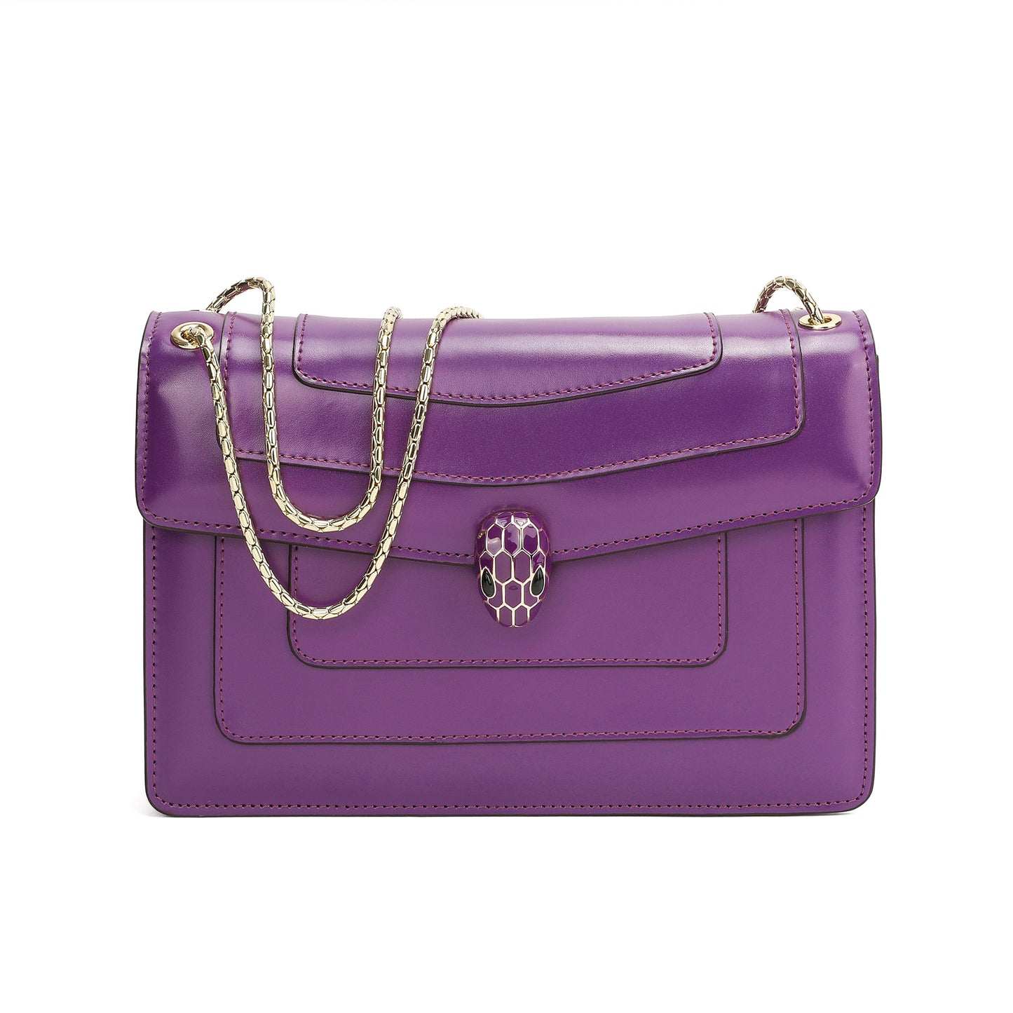 Tiffany & Fred Smooth Leather Foldover Crossbody/Shoulder Bag
