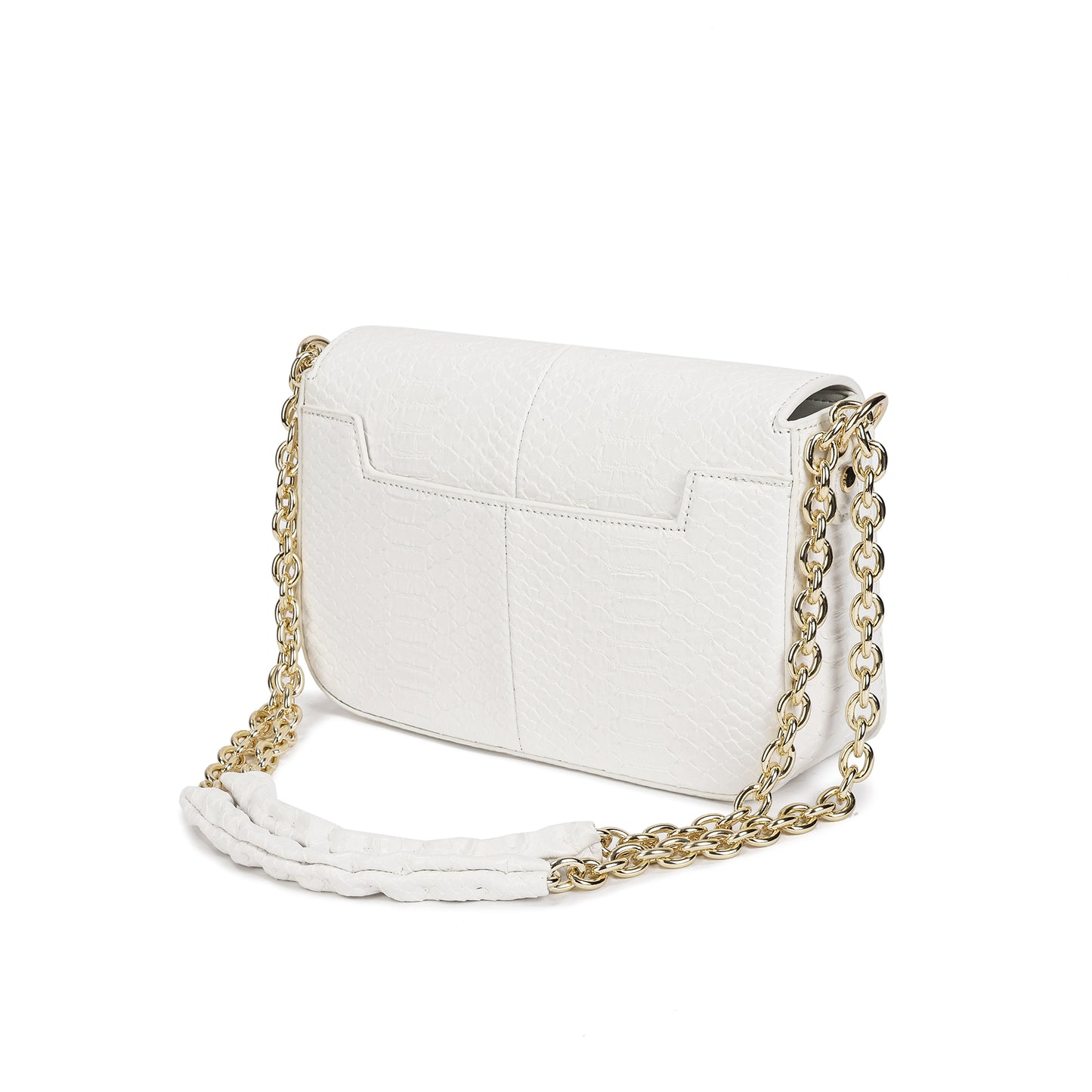 Foldover Flap Shoulder Leather Bag