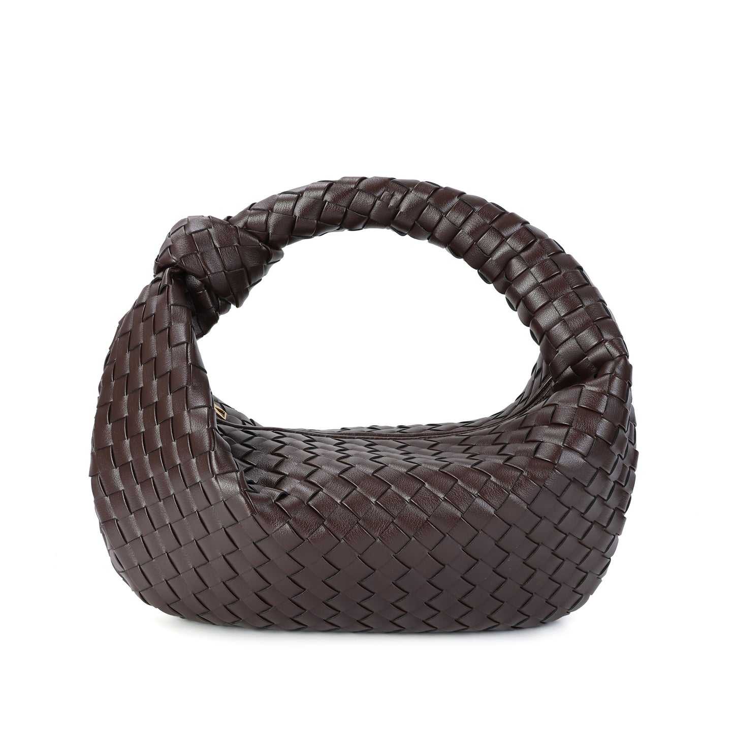 Hand-Woven Large Leather Hobo/Tote