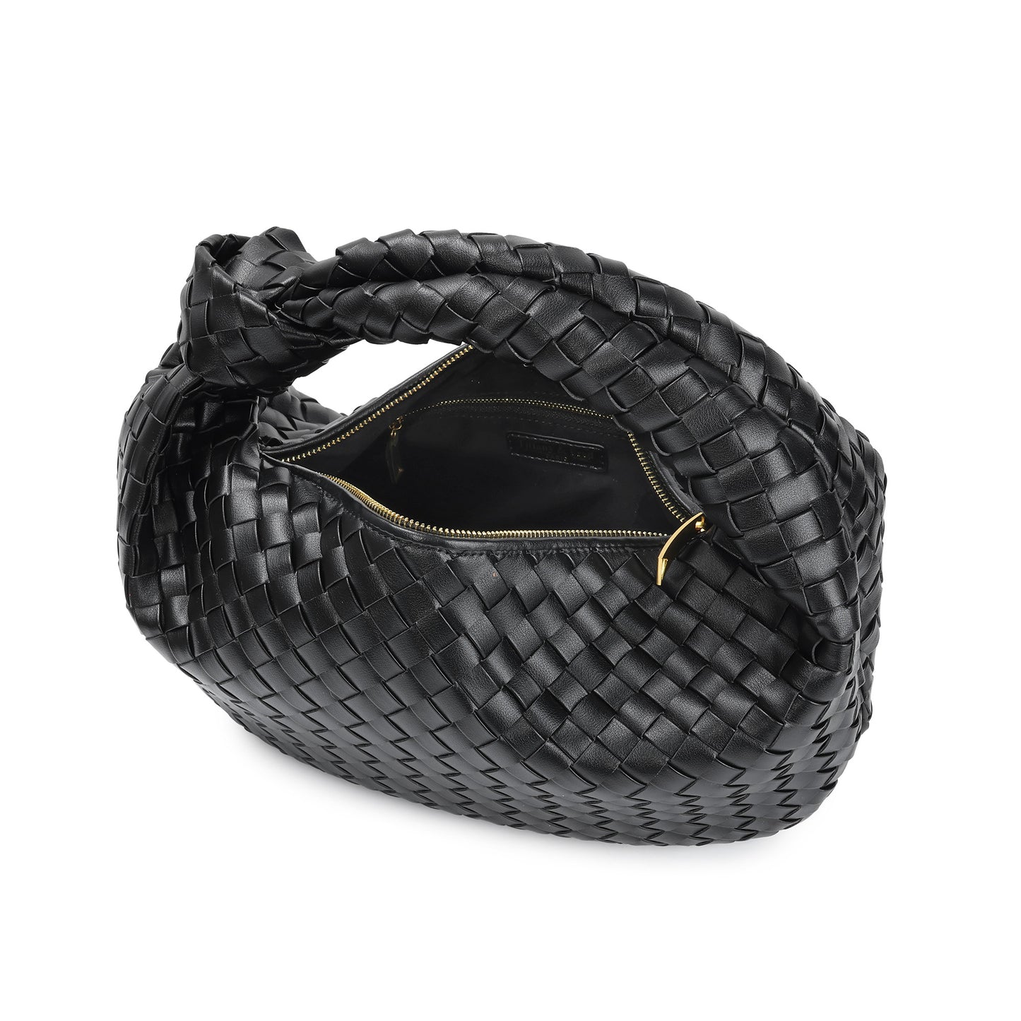 Hand-Woven Large Leather Hobo/Tote