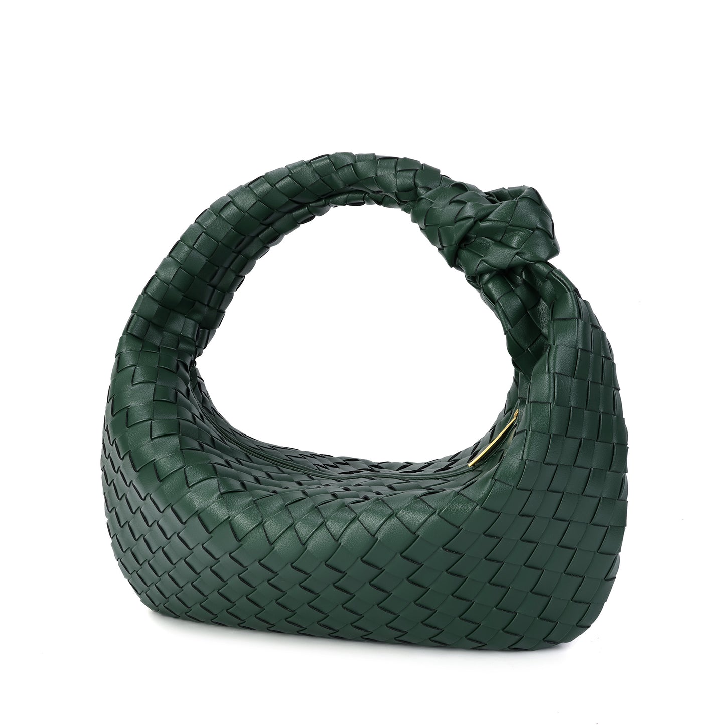 Hand-Woven Large Leather Hobo/Tote