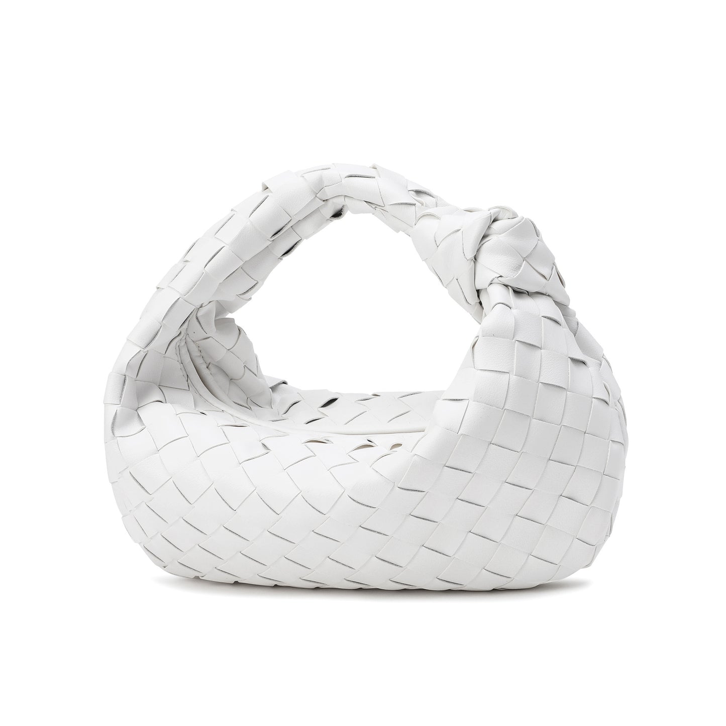 Woven Sheepskin Knot Bag Pouch