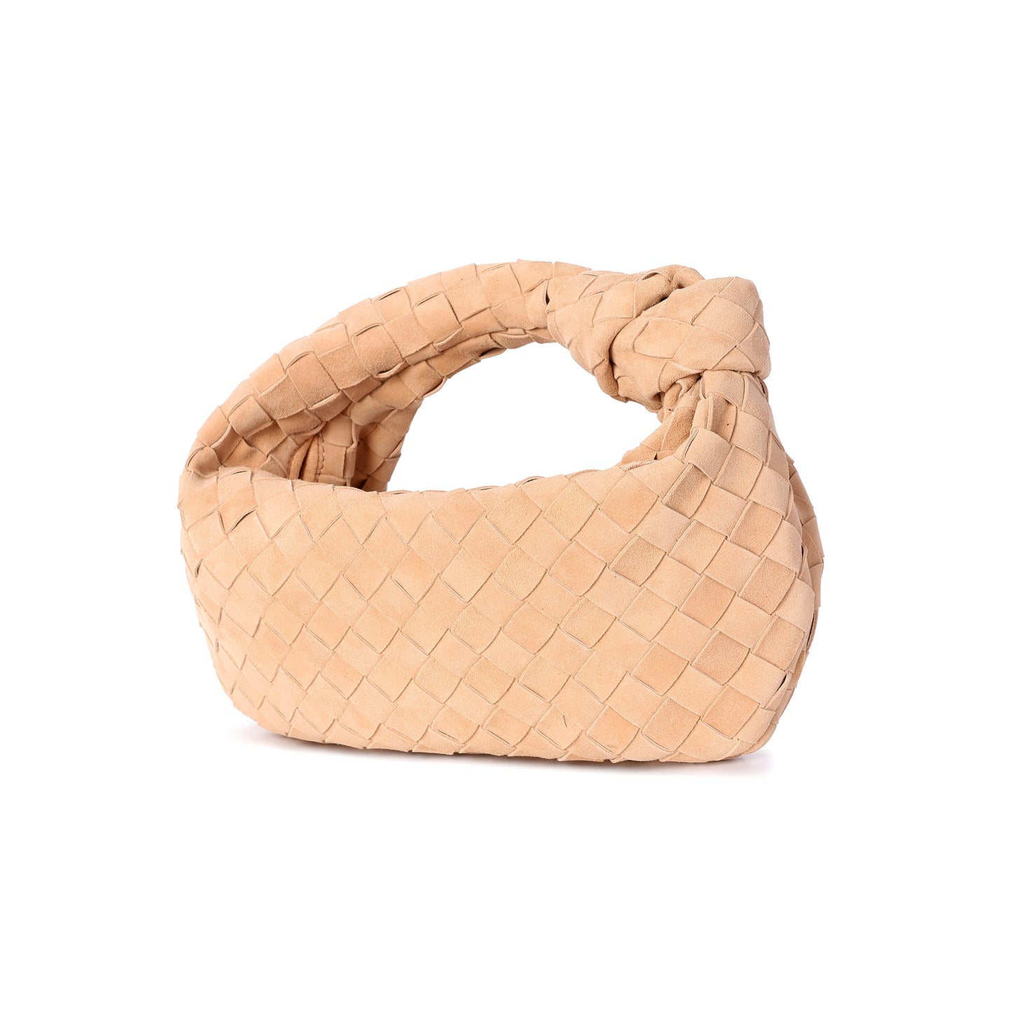 Hand-Woven Lamb Suede Pouch
