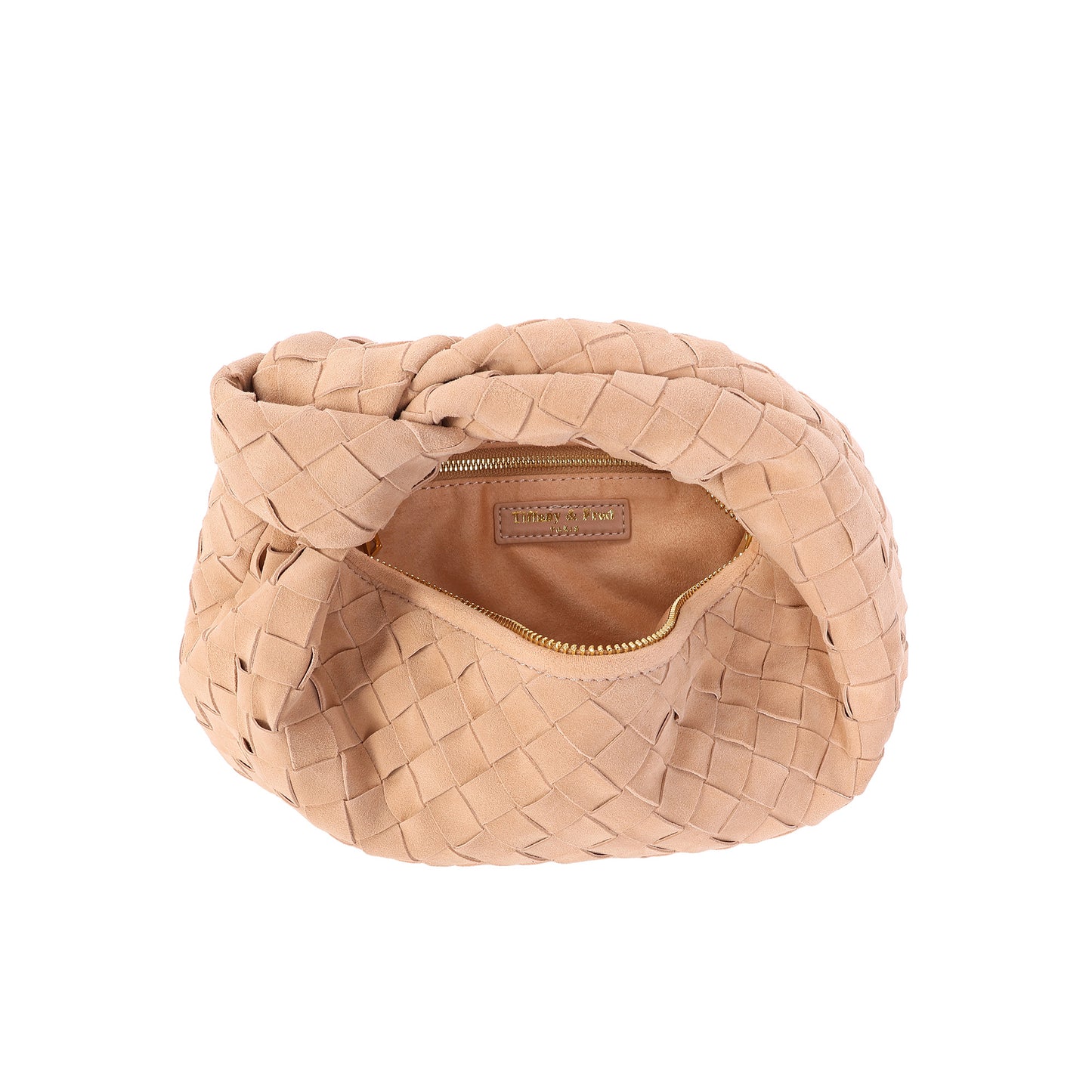Hand-Woven Lamb Suede Pouch